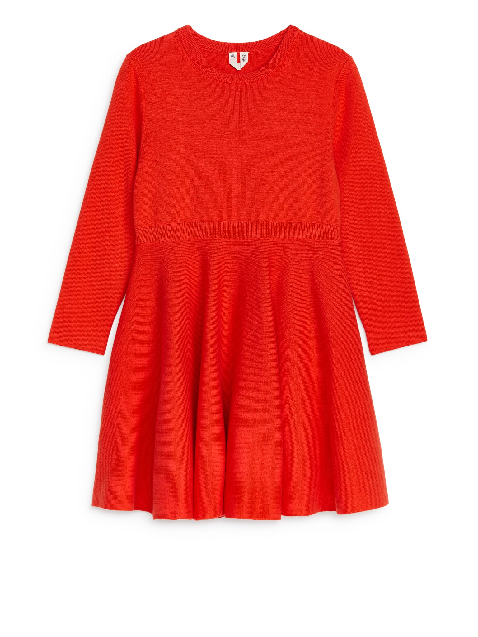 Knit Cotton Dress - Bright Red