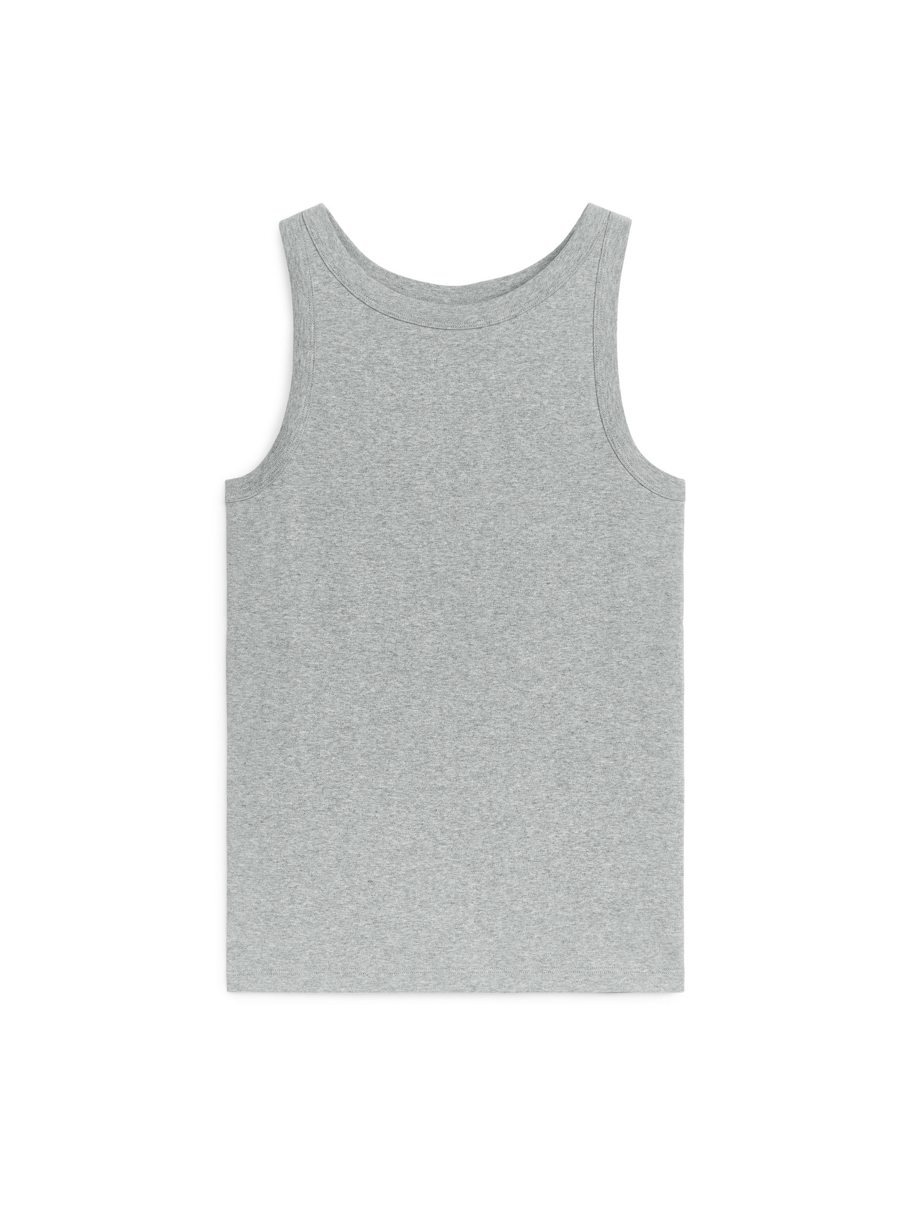 Geripptes Tanktop - Staubgrau - Slim Fit - Damen - StillMedia/DescriptiveStillLife - 2