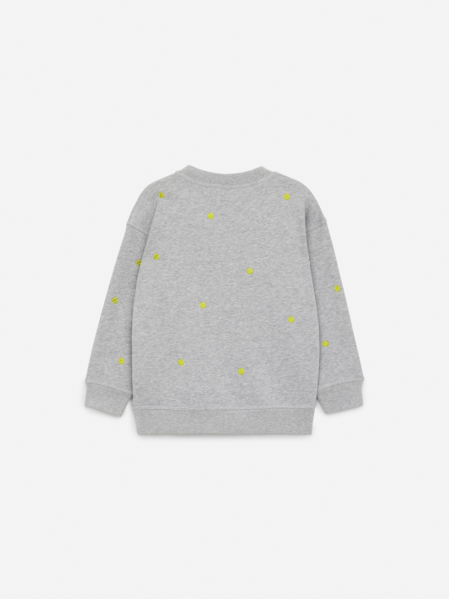 Sweat brodé - Gris/Balles de tennis/Bleu foncé/Bleu/Basket/Avoine chiné/Poisson bleu - 2