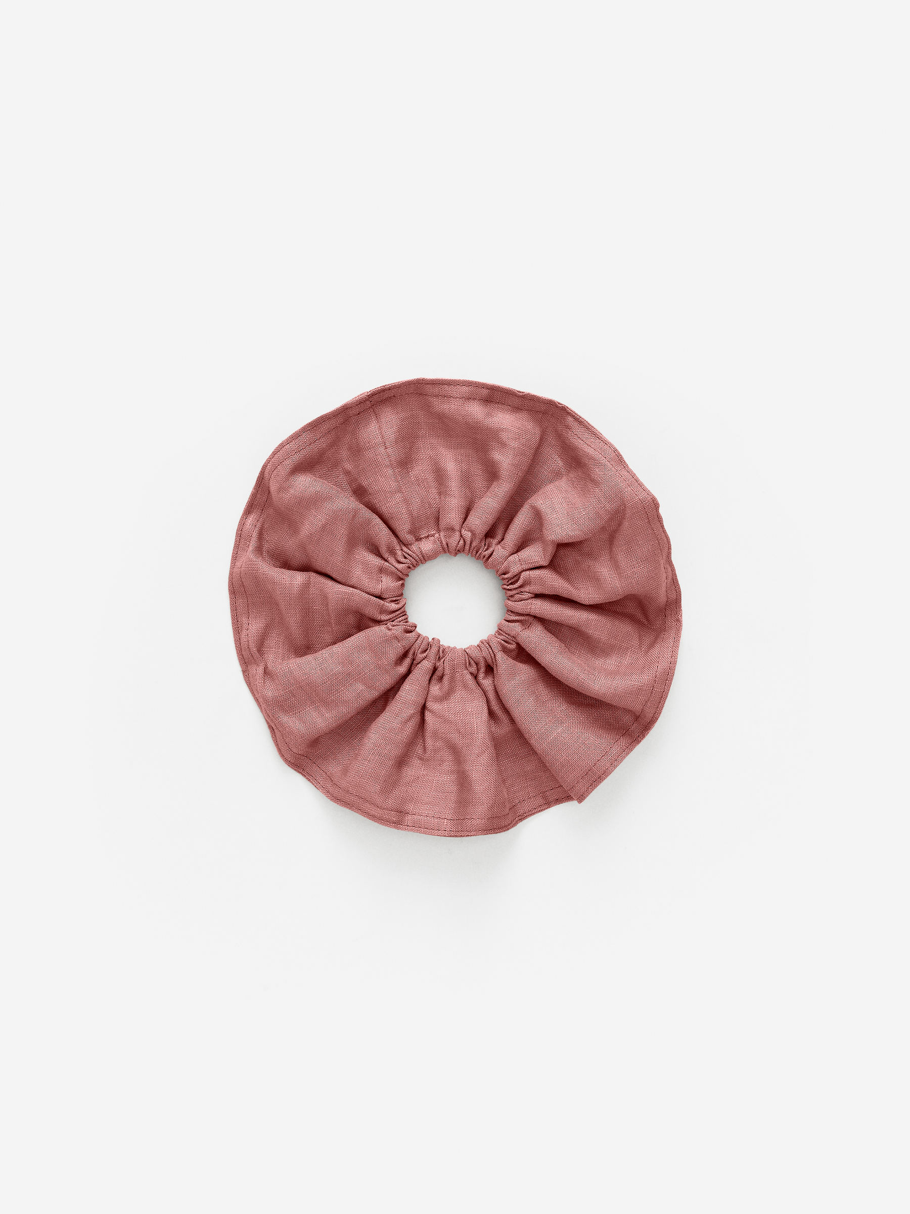 Linen Scrunchie-#A47E7E-16439