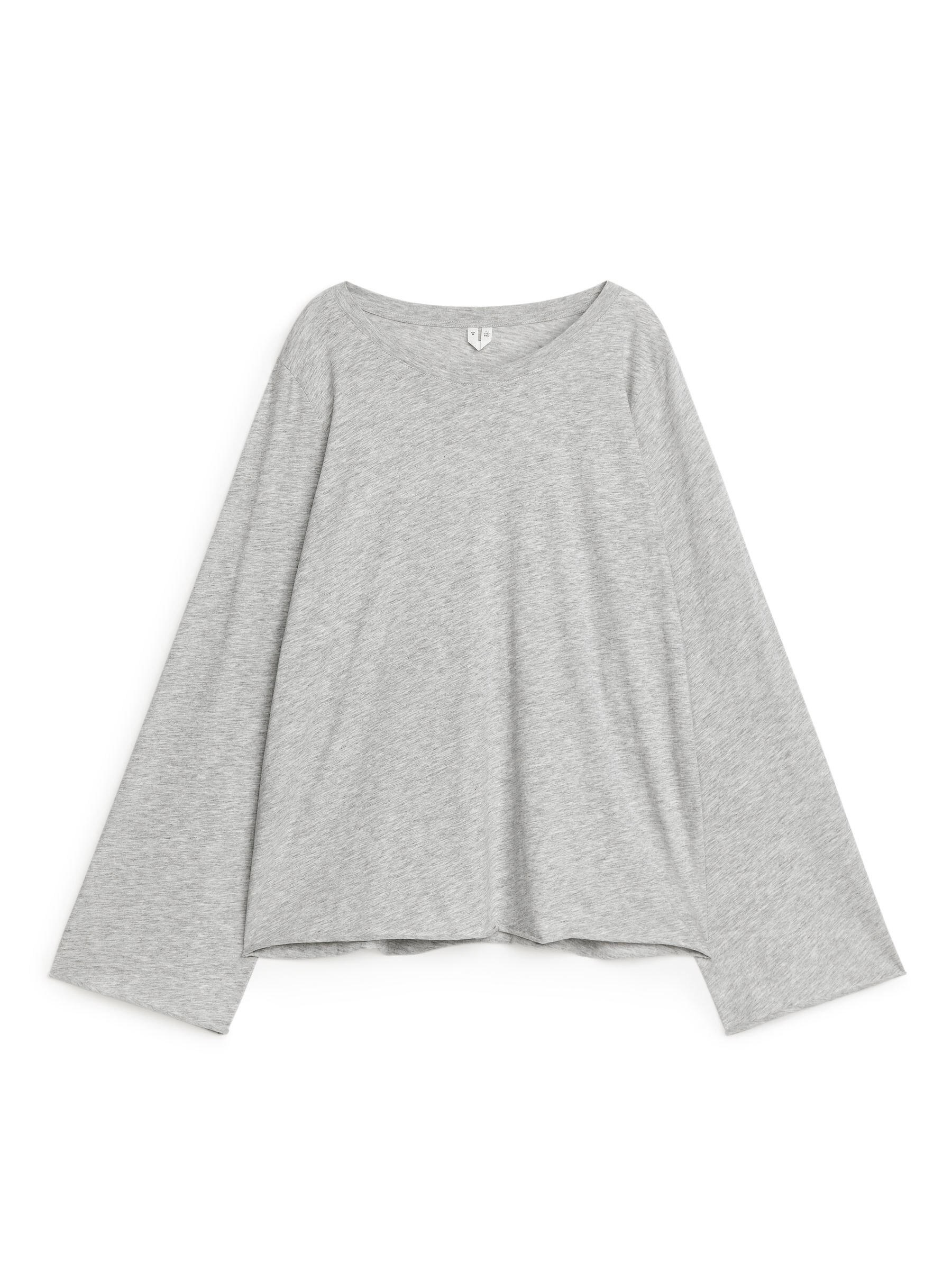 Langärmliges Pyjama-T-Shirt - Grau - Loose Fit - Damen - StillMedia/DescriptiveStillLife - 1