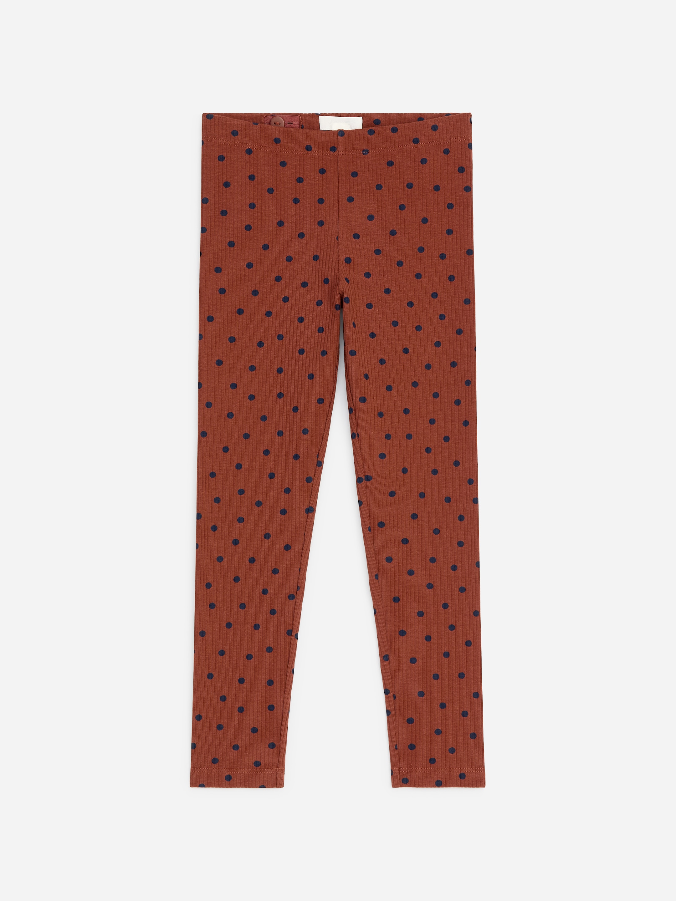 Ribbed Leggings-Brown-20014