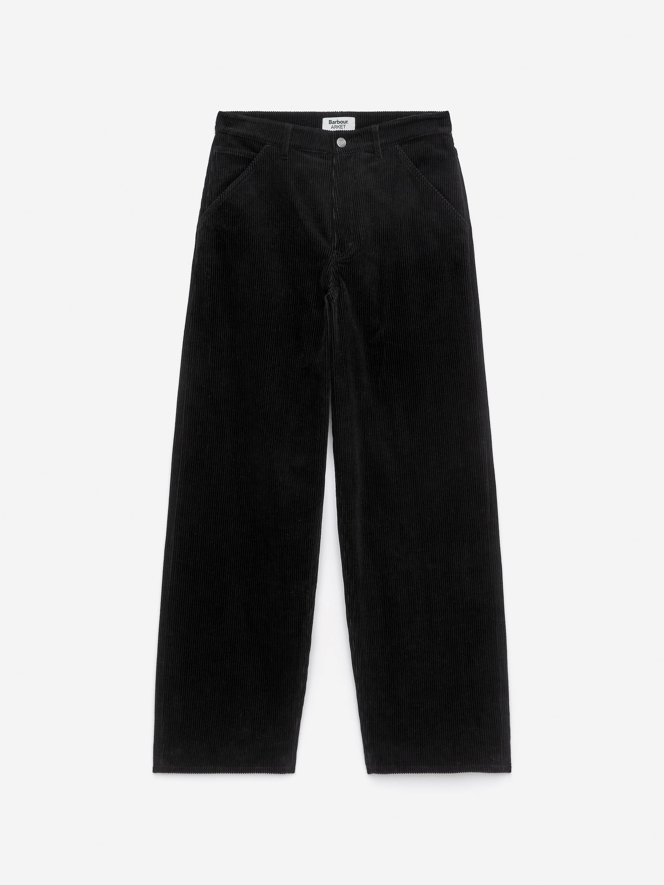 ARKET and Barbour Corduroy Trousers-Black-17239