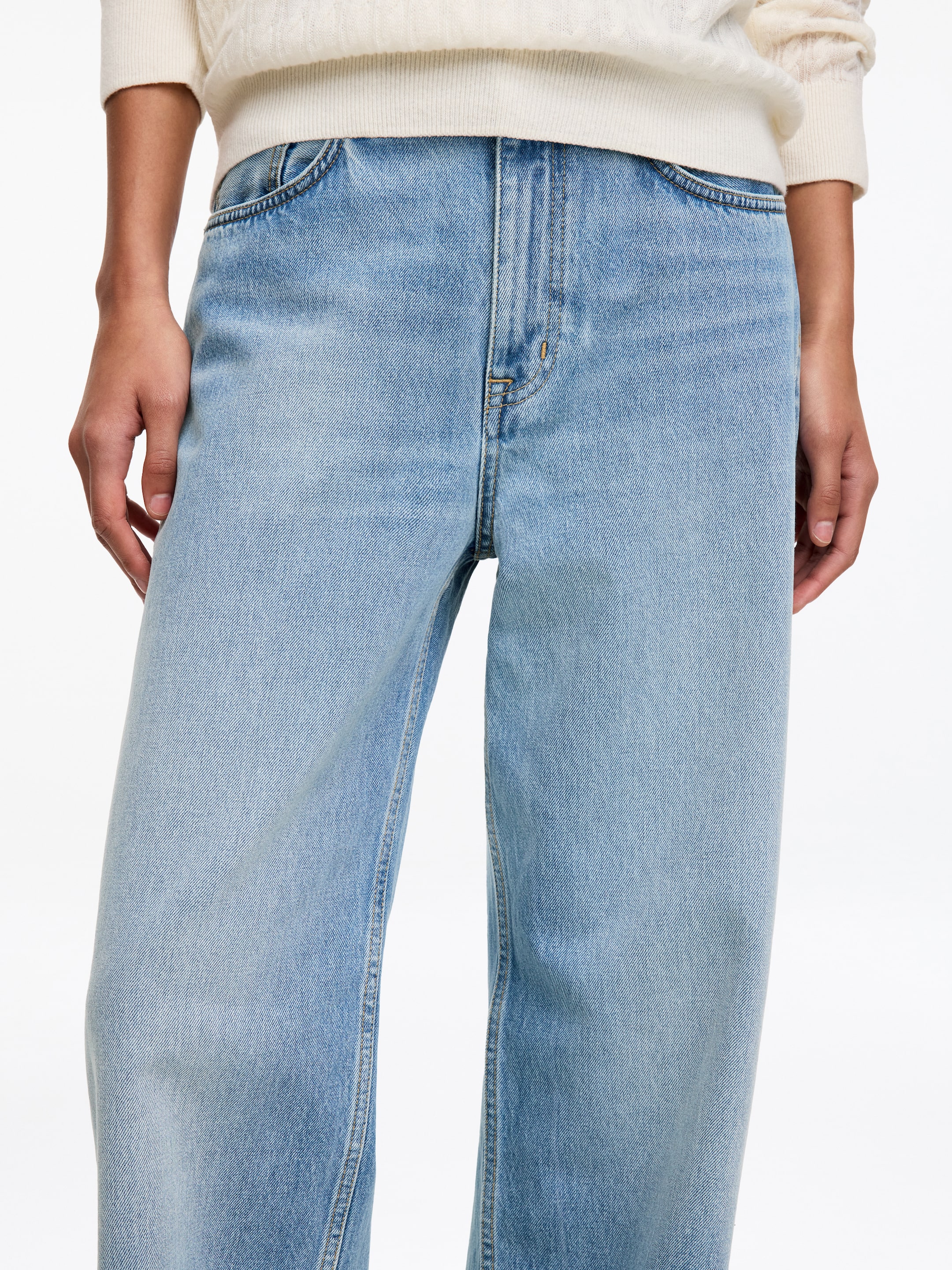 Vaqueros wide CORAL - Azul lavado - Corte relajado - Women - StillMedia/Lookbook - 5