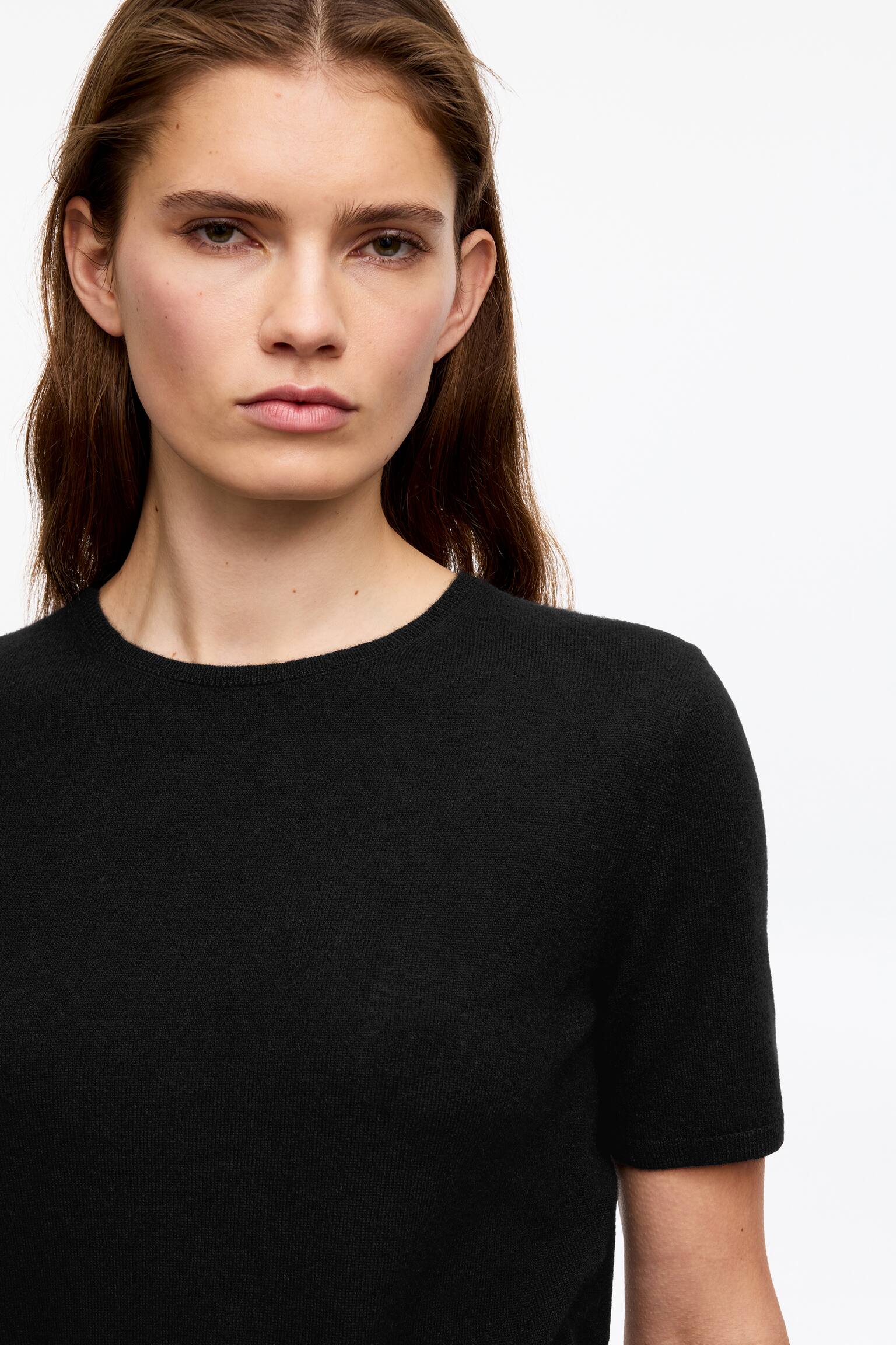 Maglia in puro cashmere - Nero/Grigio - 5