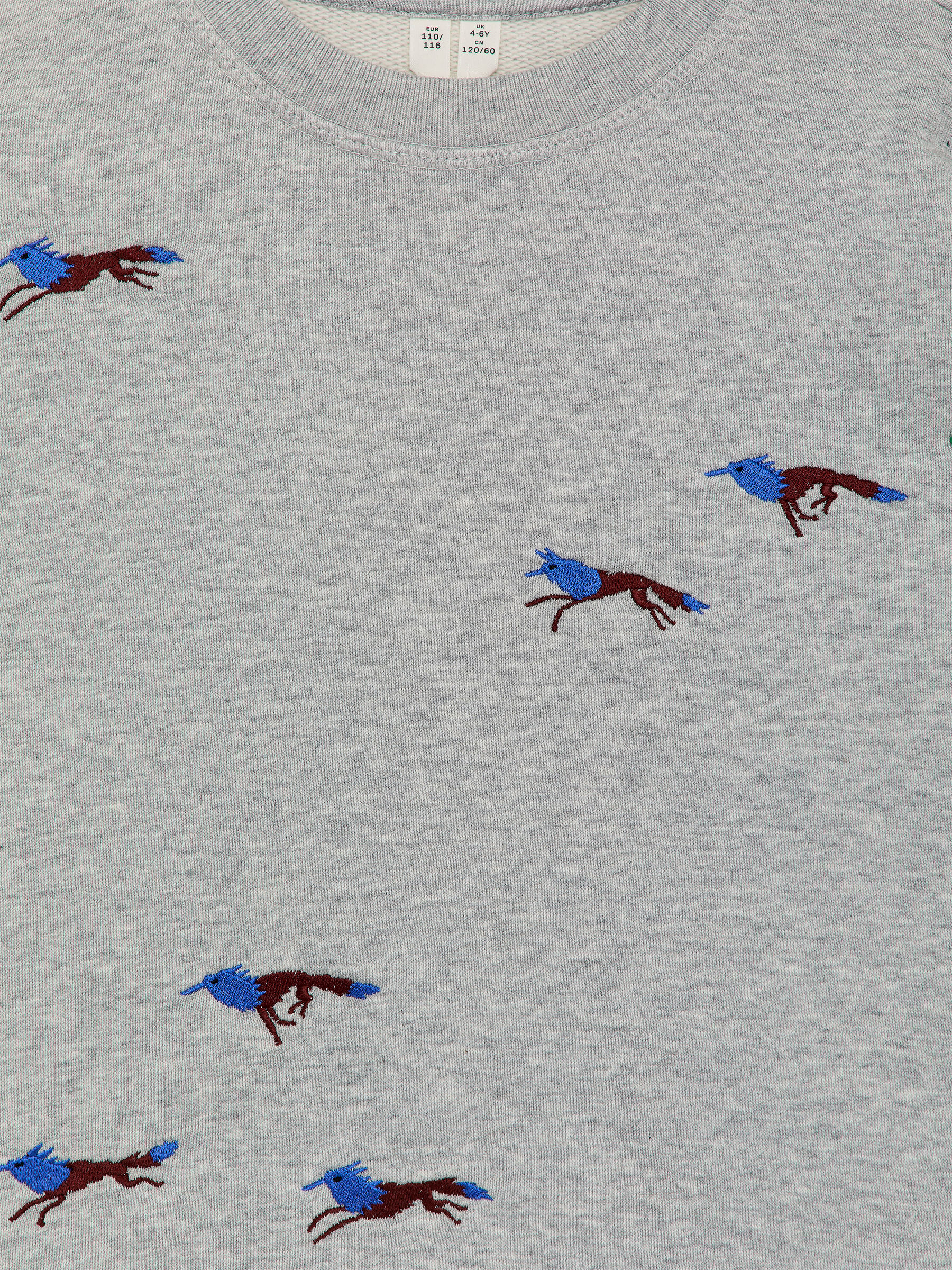 Embroidered Sweatshirt - Grey/Wolves - Regular fit - Children - StillMedia/DescriptiveDetail - 3