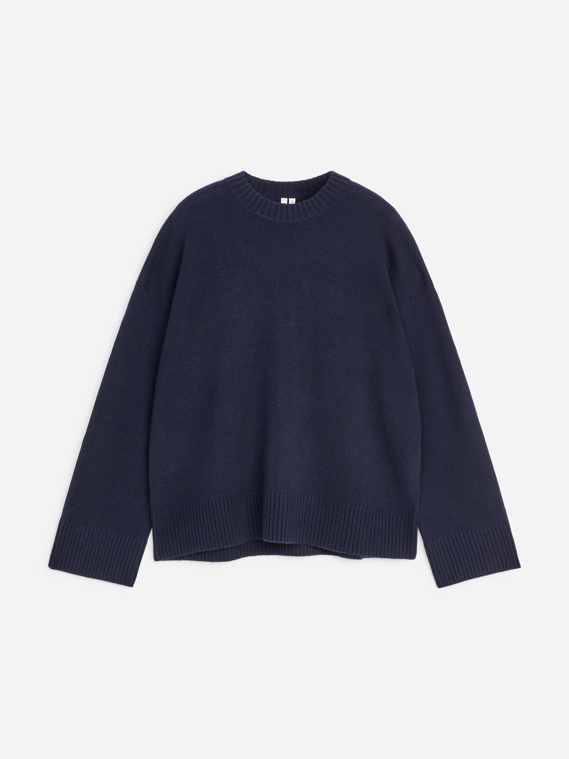 Oversize-Pullover aus reinem Kaschmir - Dunkelblau/Weinrot/Schwarz