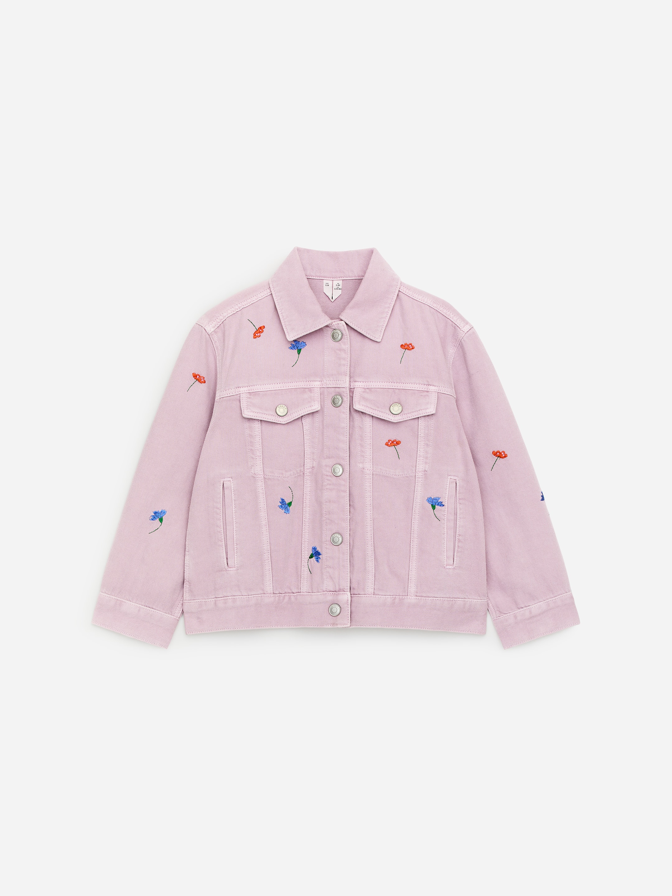 Broderad denimjacka-#BFAED2-18316
