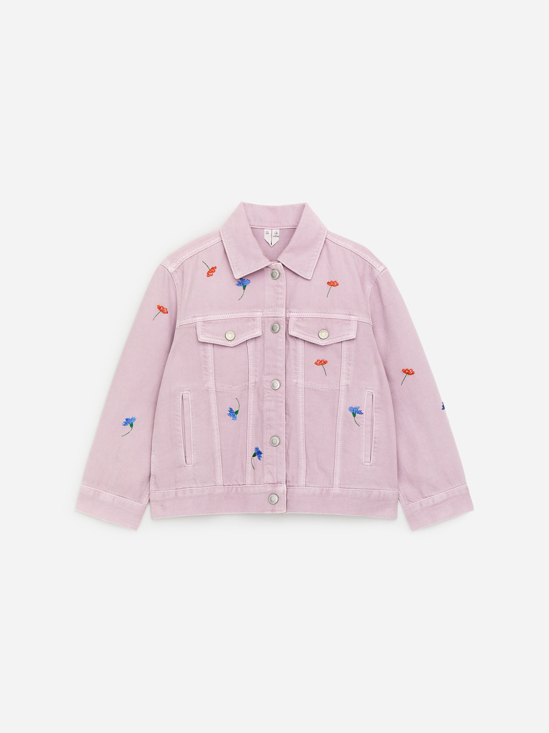 Veste en jean brodée-#BFAED2-18316