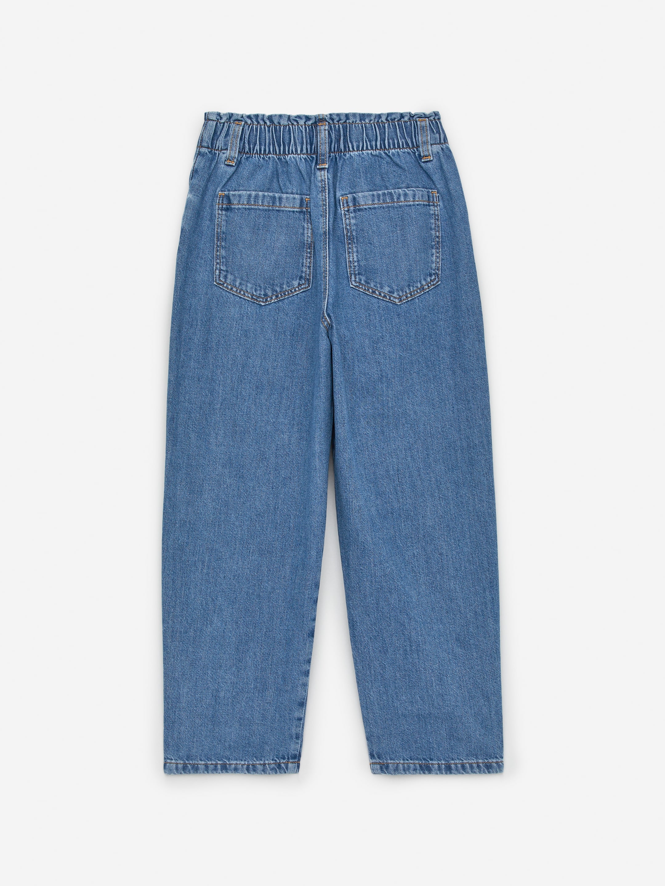 Paperbagbyxa i denim - Blå - Regular fit - Children - StillMedia/DescriptiveStillLife - 3