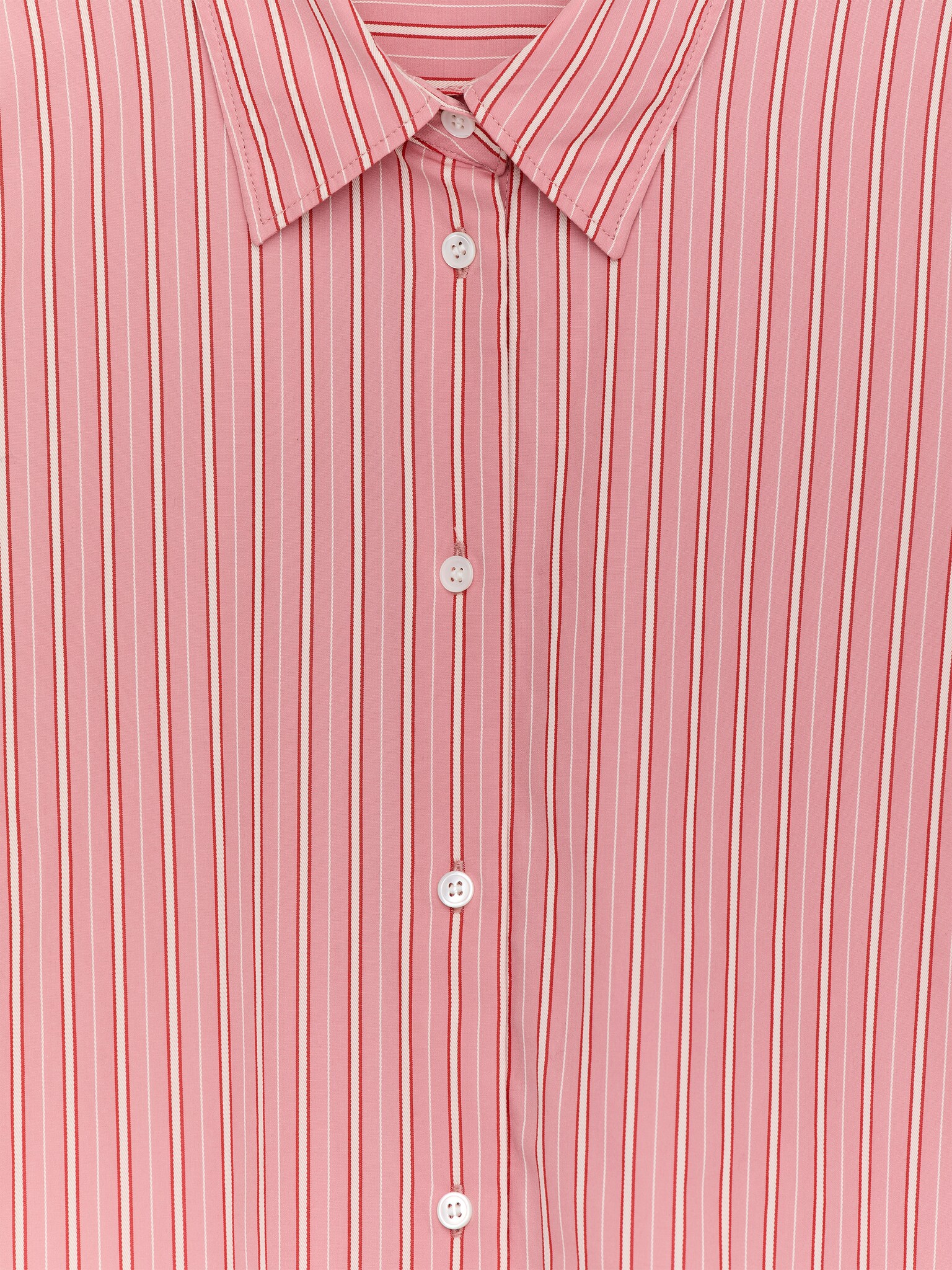 Bawełniana koszula - Różowy/Biały - 6