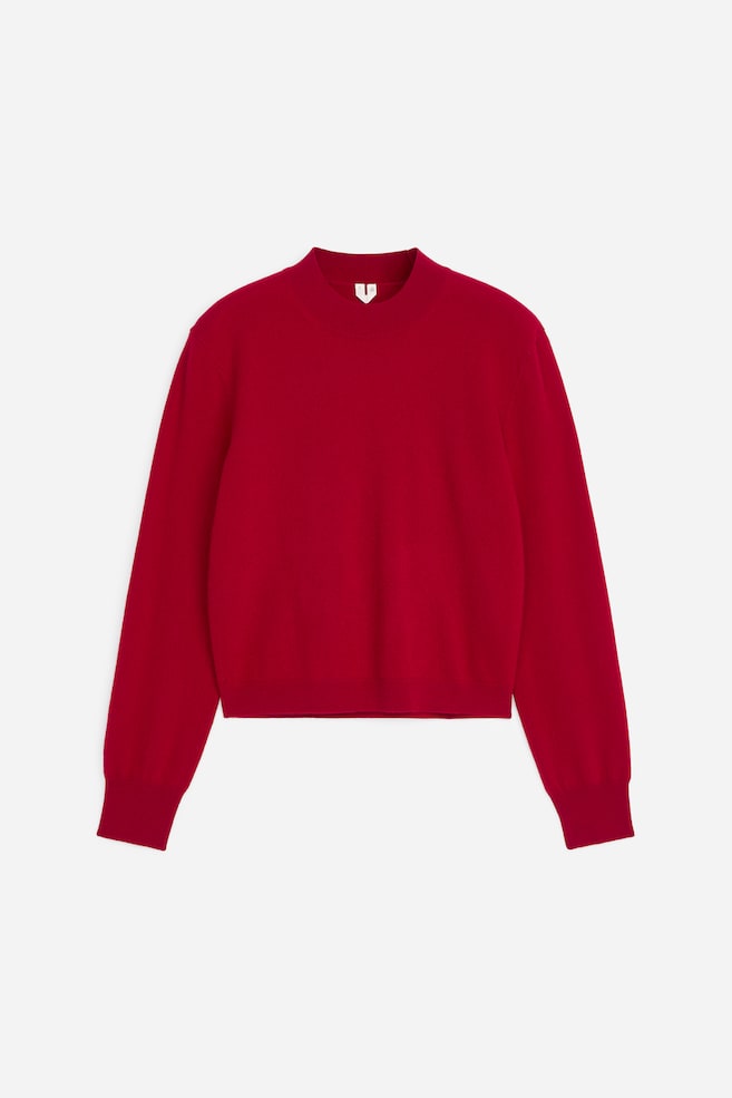 Jersey de lana merino suave - Rojo/Azul marino/Beige - 1