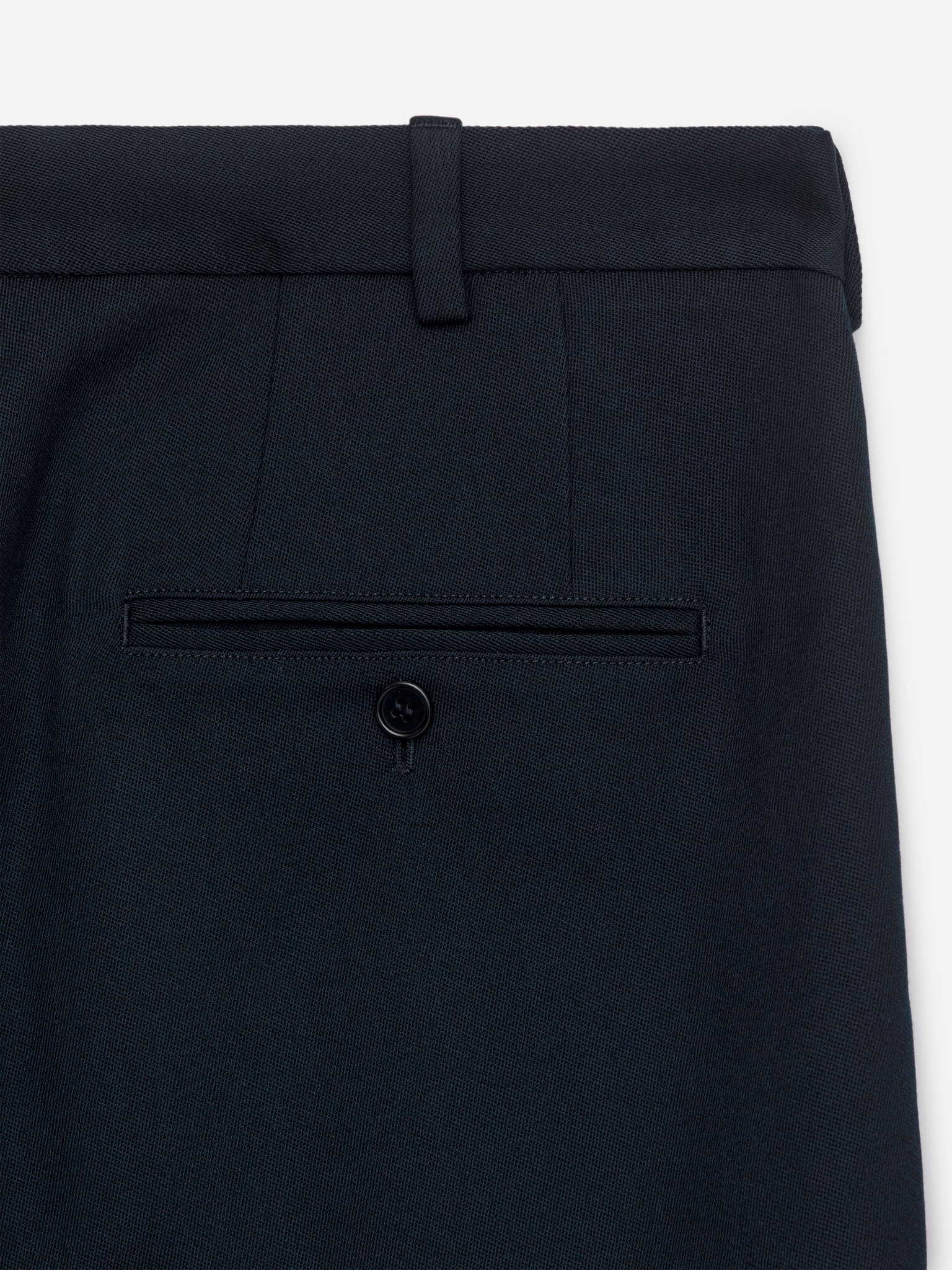 Pantalon ample en laine - Bleu foncé/Gris foncé - 2
