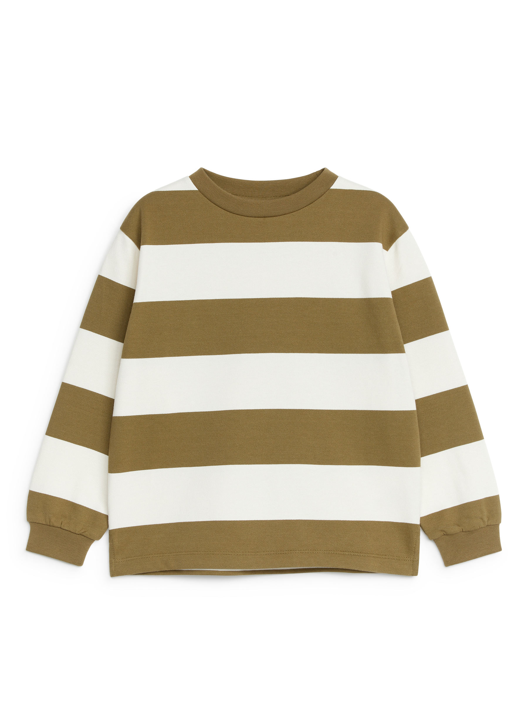 Sweatshirt aus Baumwolle - Khaki/Cremeweiß - Regular Fit - Kinder - StillMedia/DescriptiveStillLife - 1