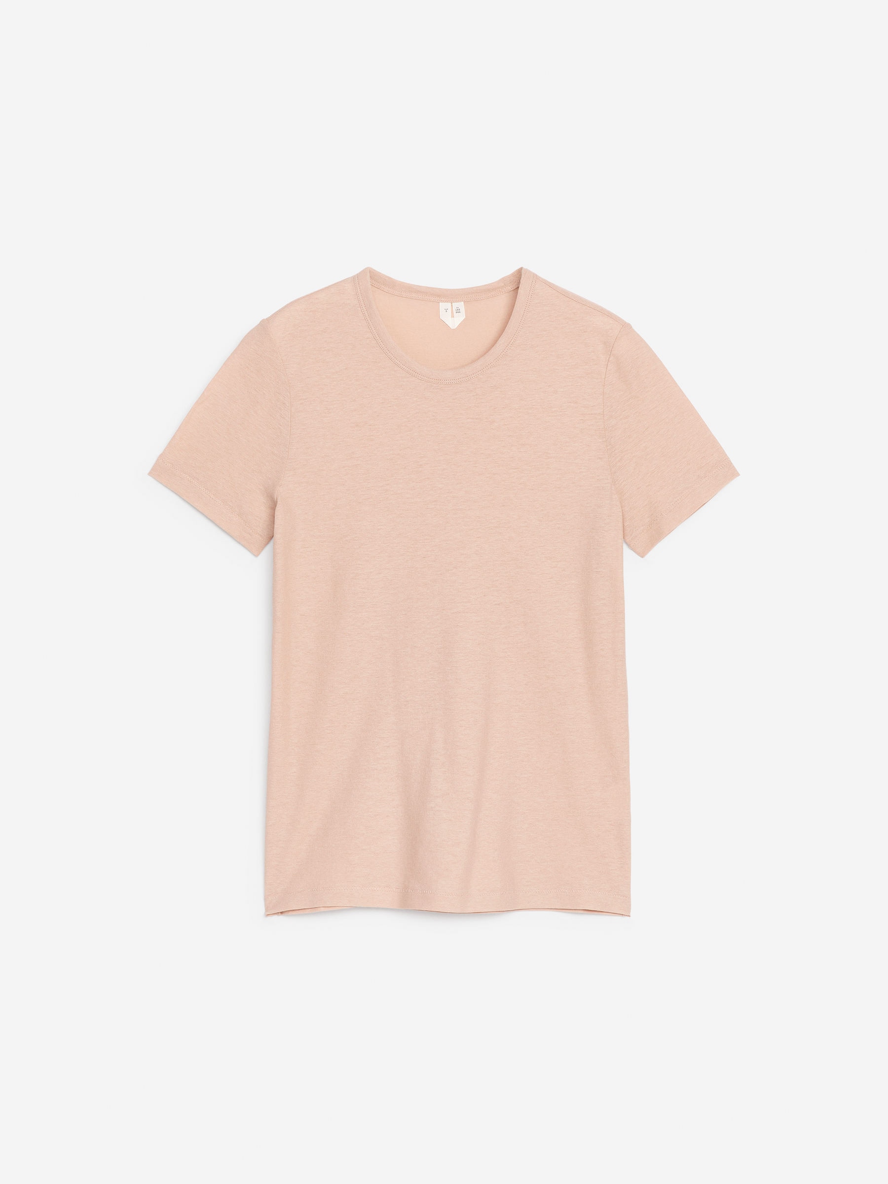 T-shirt en crêpe-Beige-12025