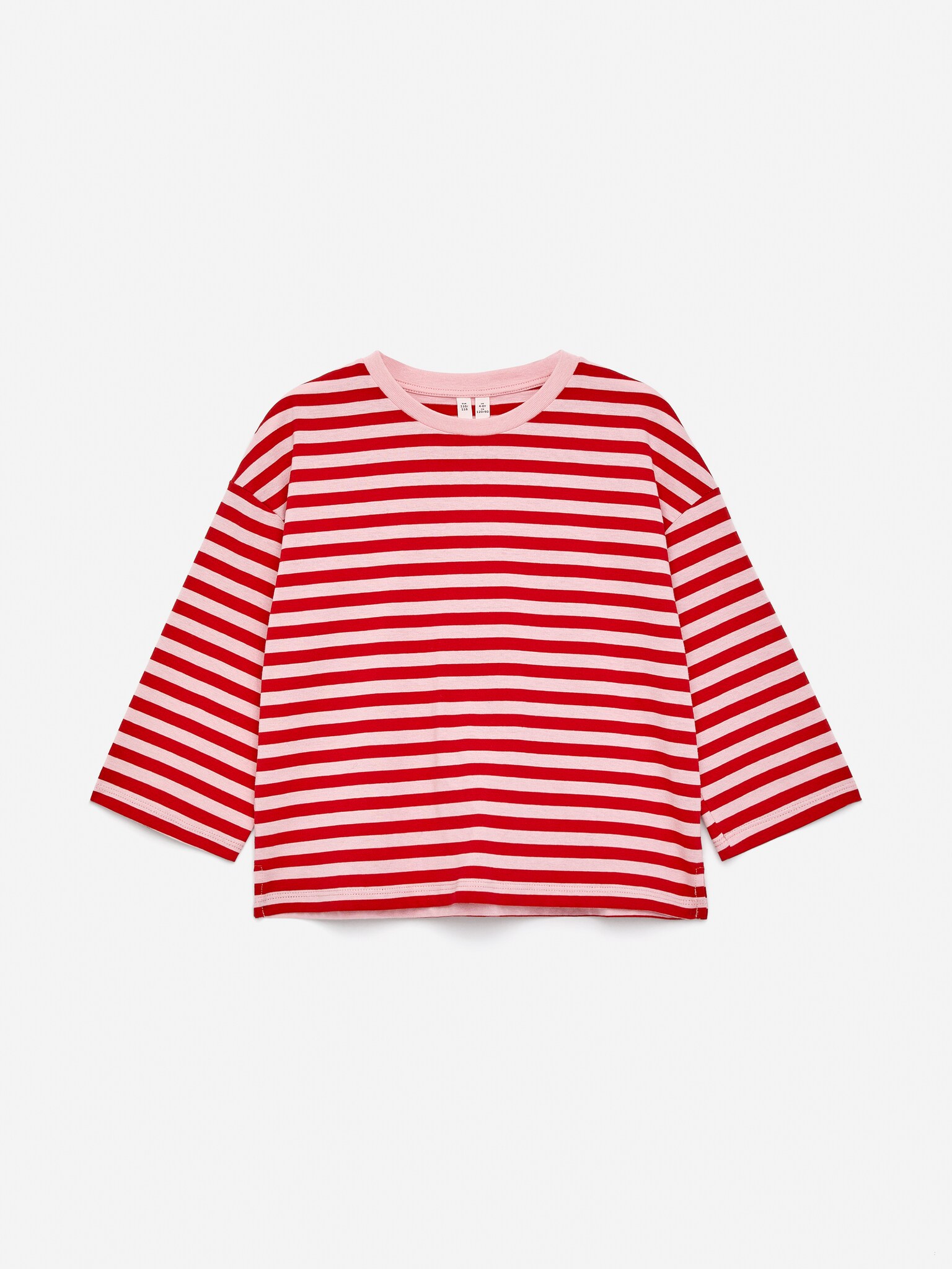 Langermet t-skjorte - Rosa/rød/Off white/flerstripet/Beige/regnbue/Hvit/blå/Rosa/oransje/Lilla/Rød
