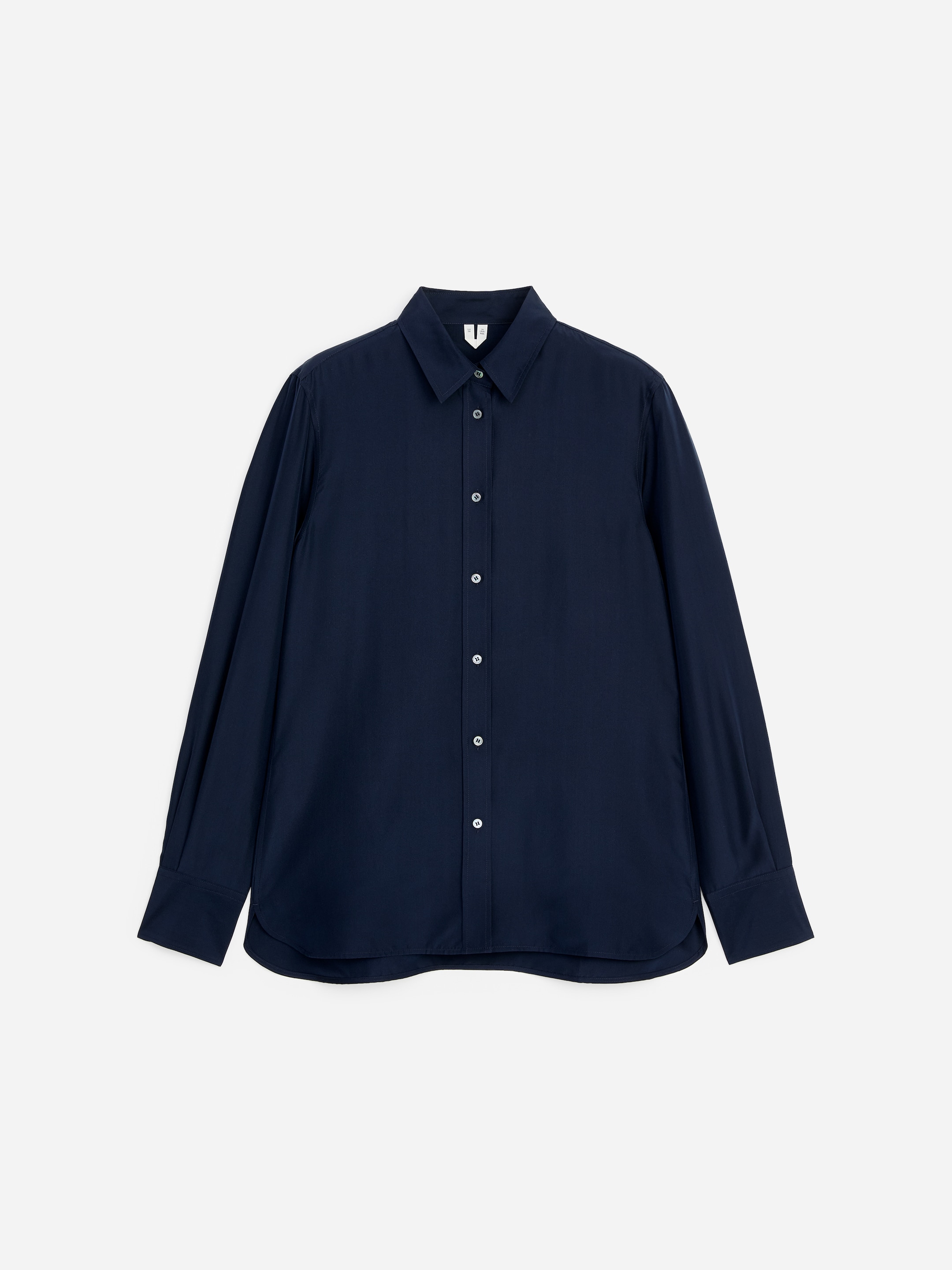 Silk Shirt - Dark Blue - Slim fit - Women - StillMedia/DescriptiveStillLife - 1