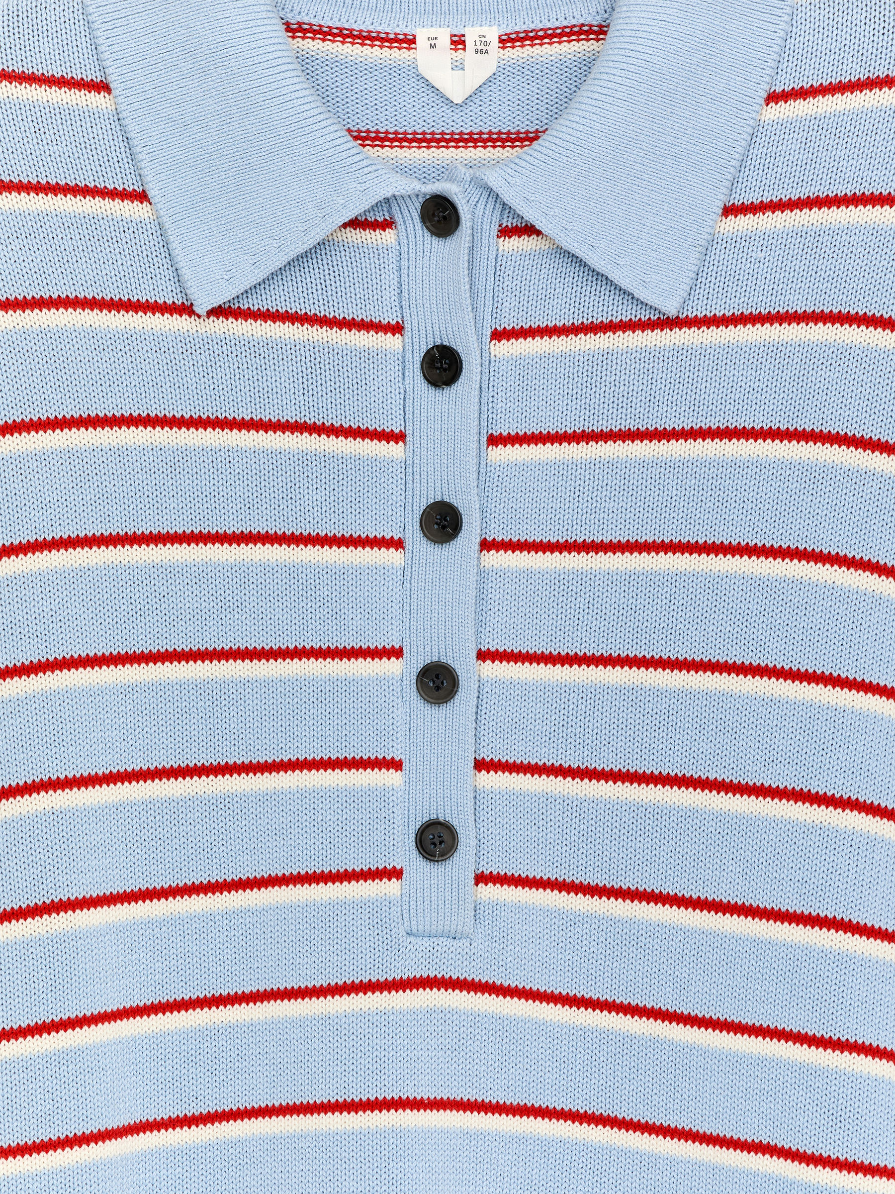 Polo en maille - Bleu/Rouge/Blanc - Regular fit - Femme - StillMedia/DescriptiveDetail - 2