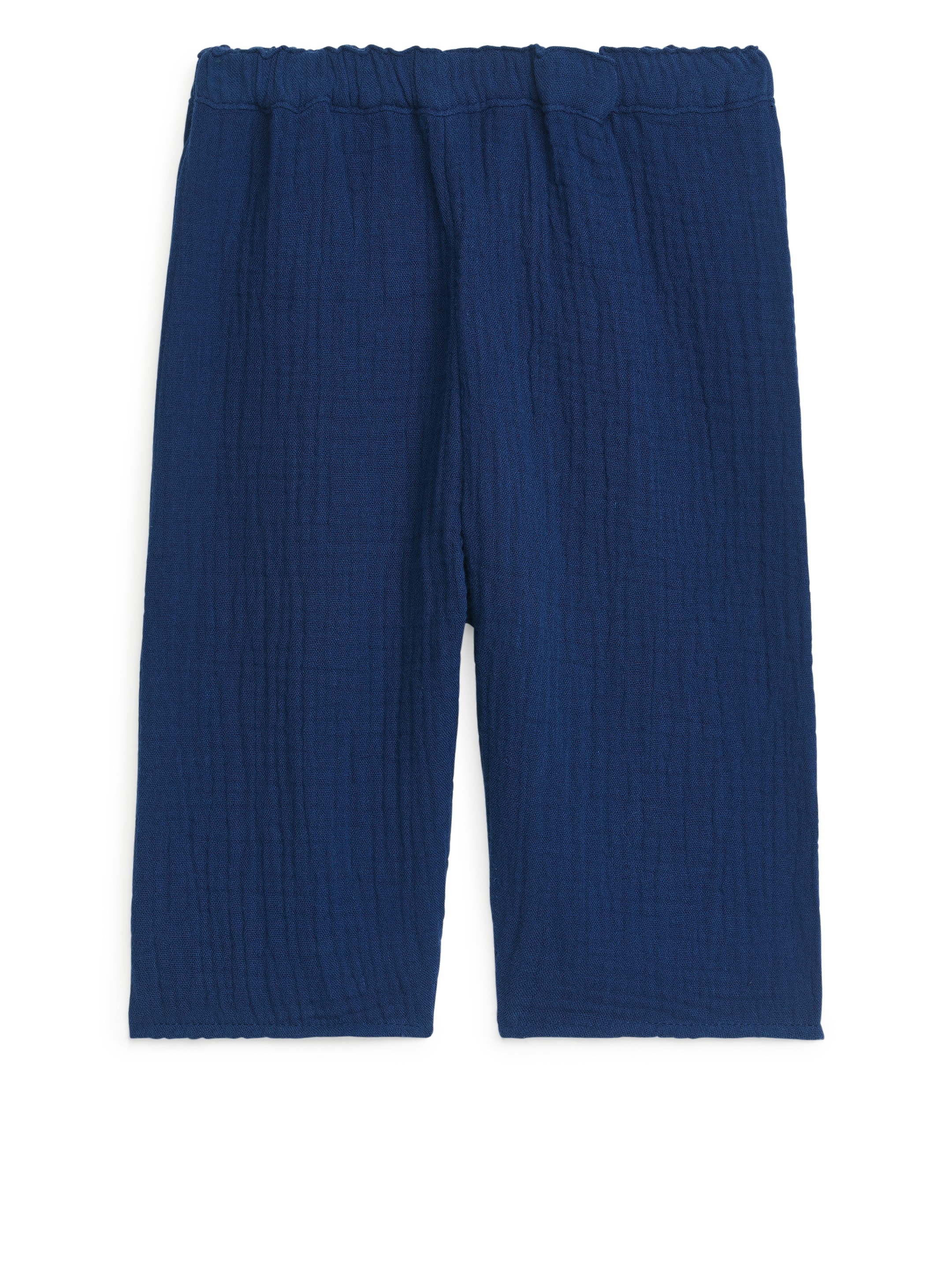 Byxor i bomullsmuslin - Mörkblå - Regular fit - Children - StillMedia/DescriptiveStillLife - 1