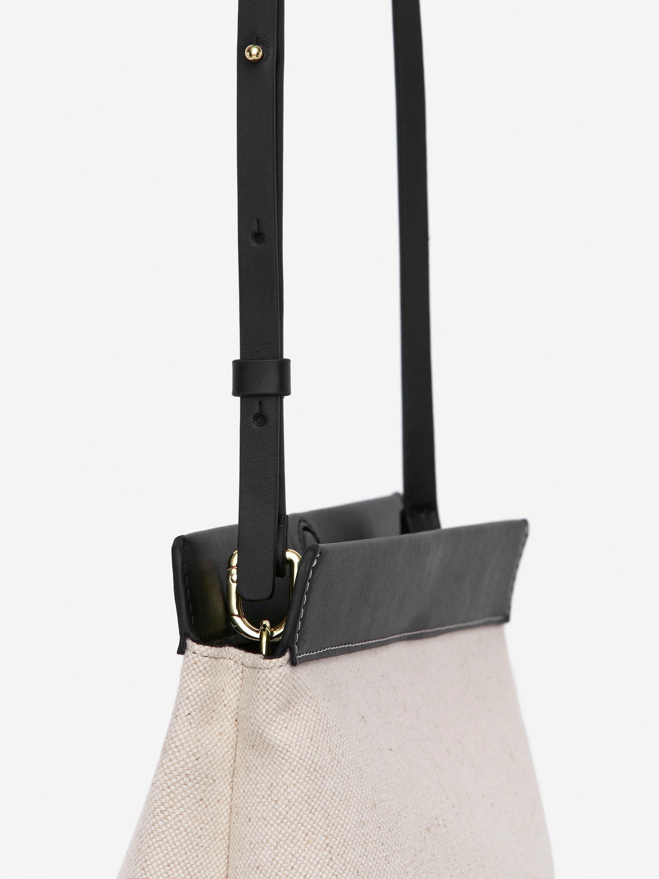 Zobacz większy obraz: Płócienno-skórzana torba - Beżowy/Czarny - ONA | H&M PL 4