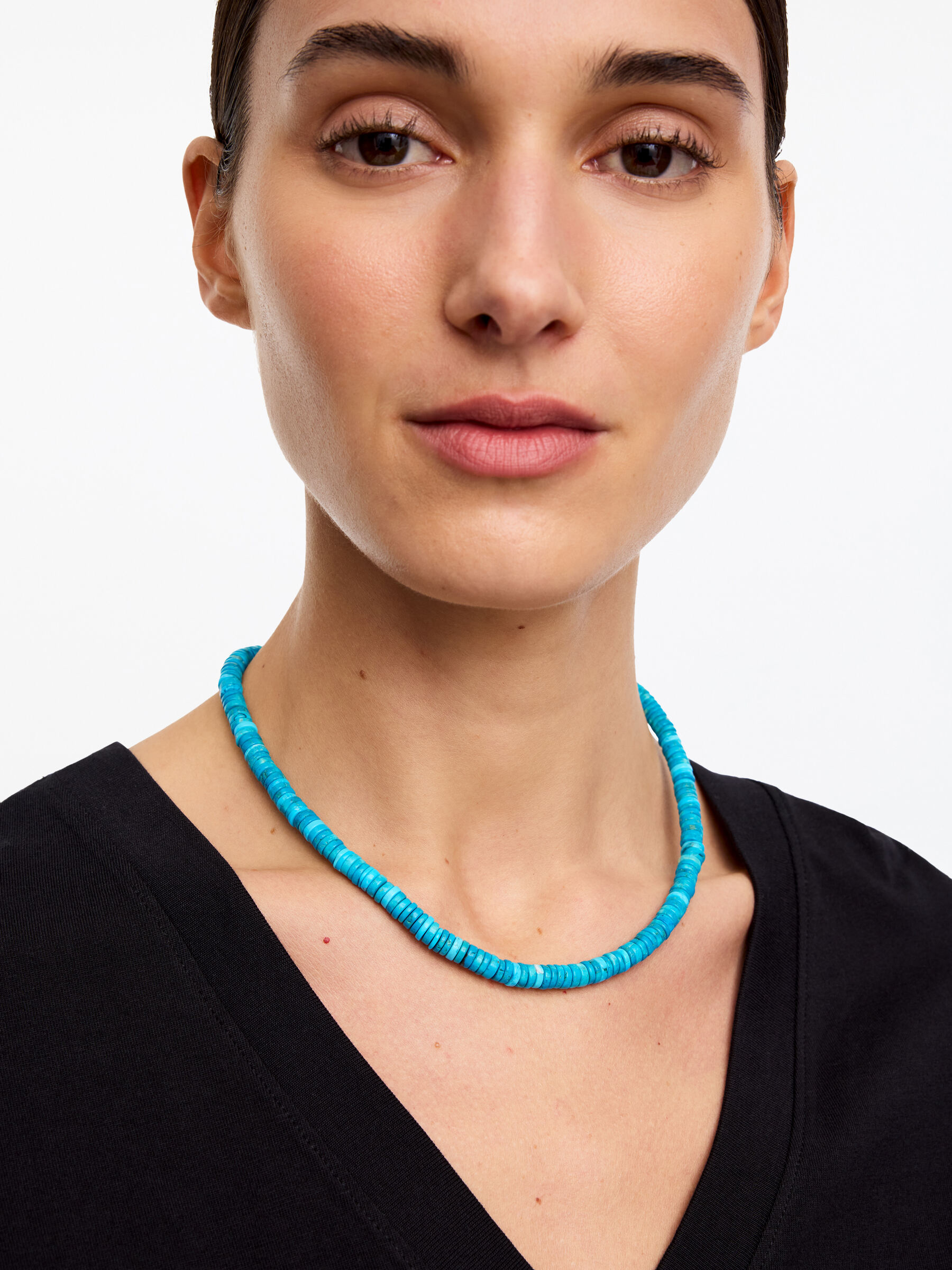 Turquoise Stone Necklace - Turquoise - Women - StillMedia/Lookbook - 4