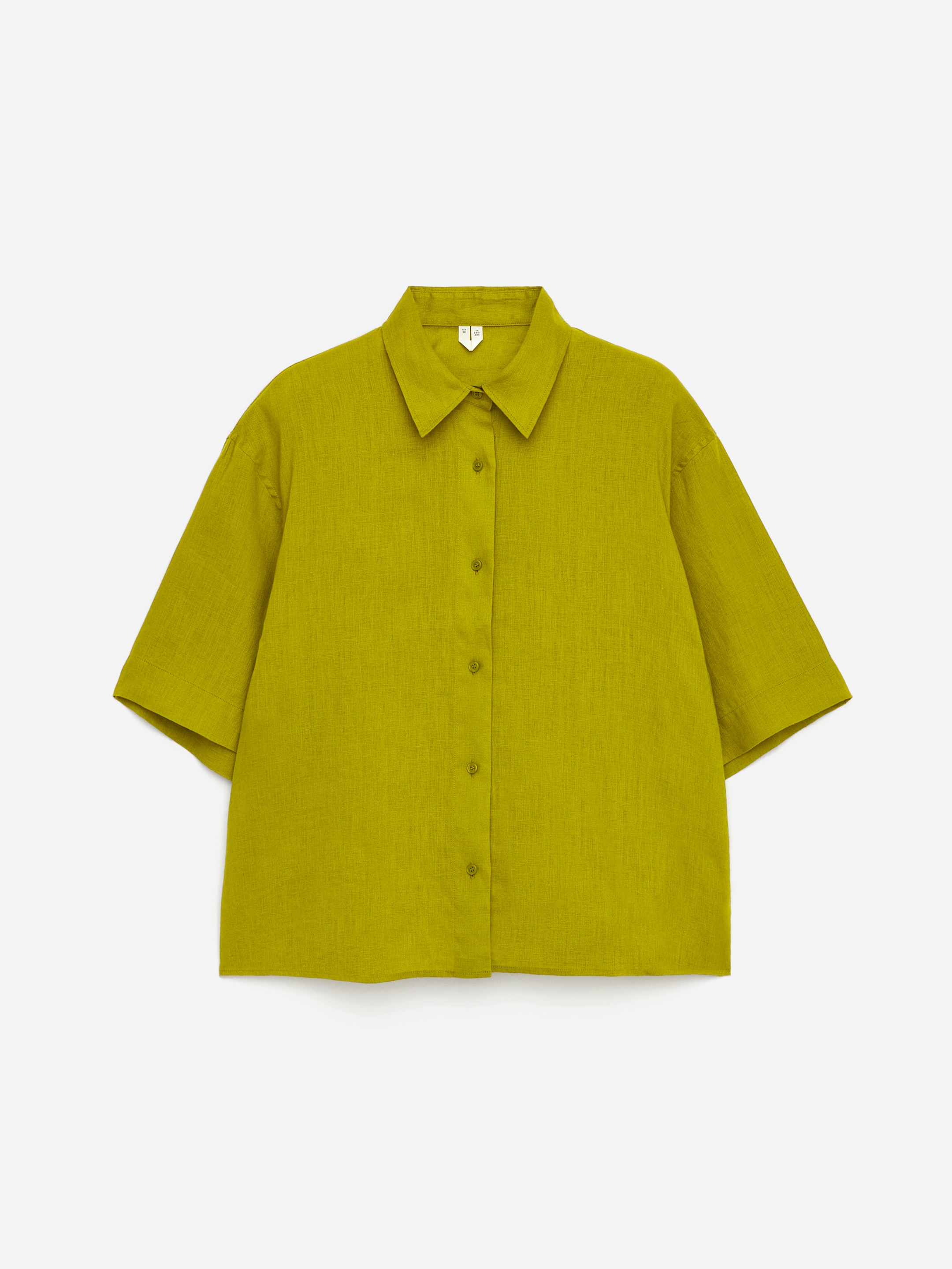 Größeres Bild ansehen: Lockeres Leinenhemd - Grün - Ladies | H&M DE 5