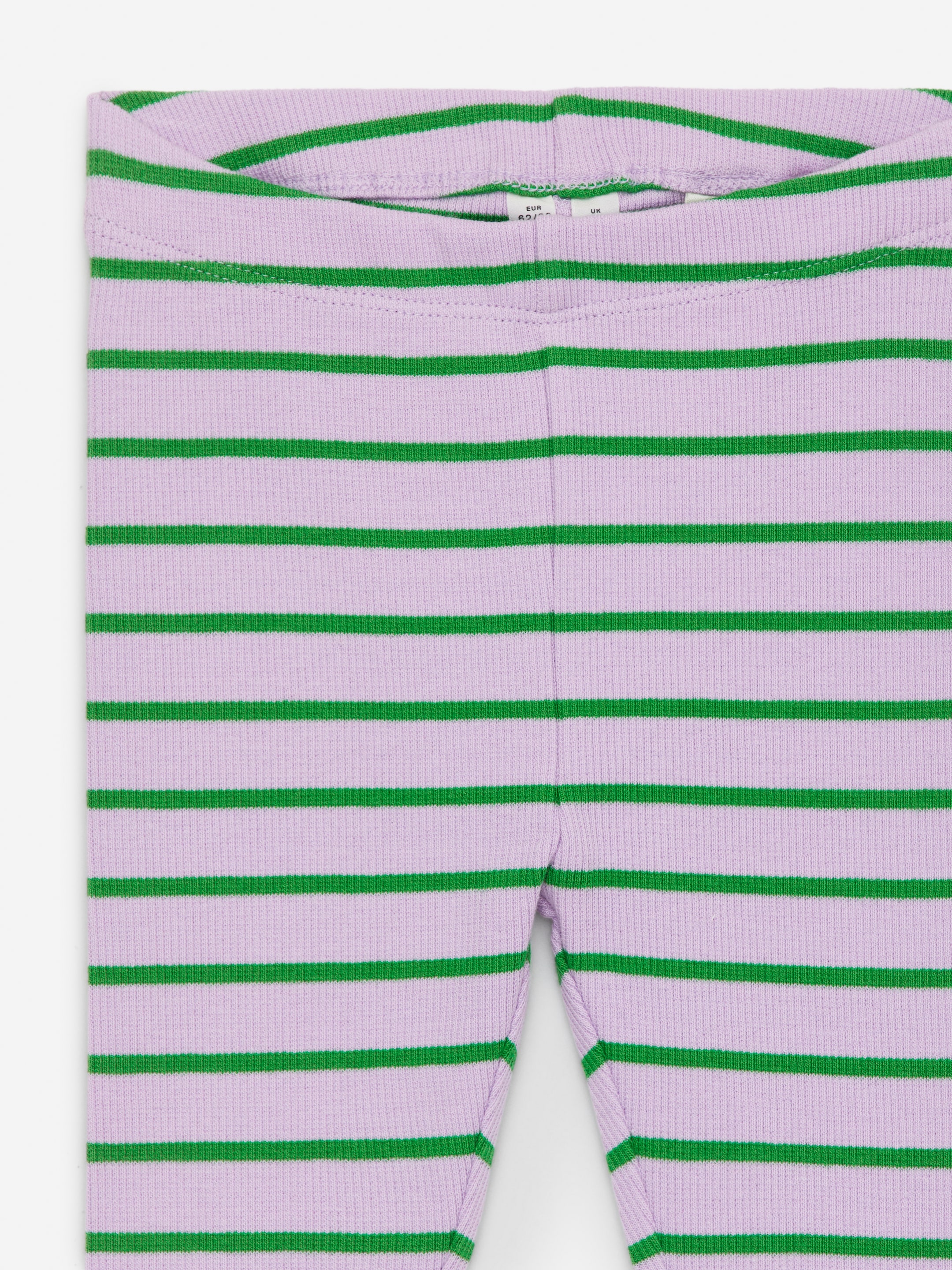 Ribbed Leggings - Lilac/Green - Slim fit - Children - StillMedia/DescriptiveDetail - 3