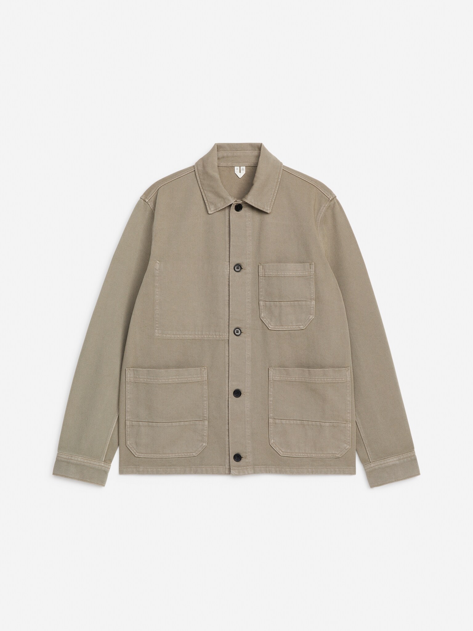 Sobrecamisa de sarga teñida - Topo/Marrón oscuro/Azul Klein/Azul oscuro/Marrón