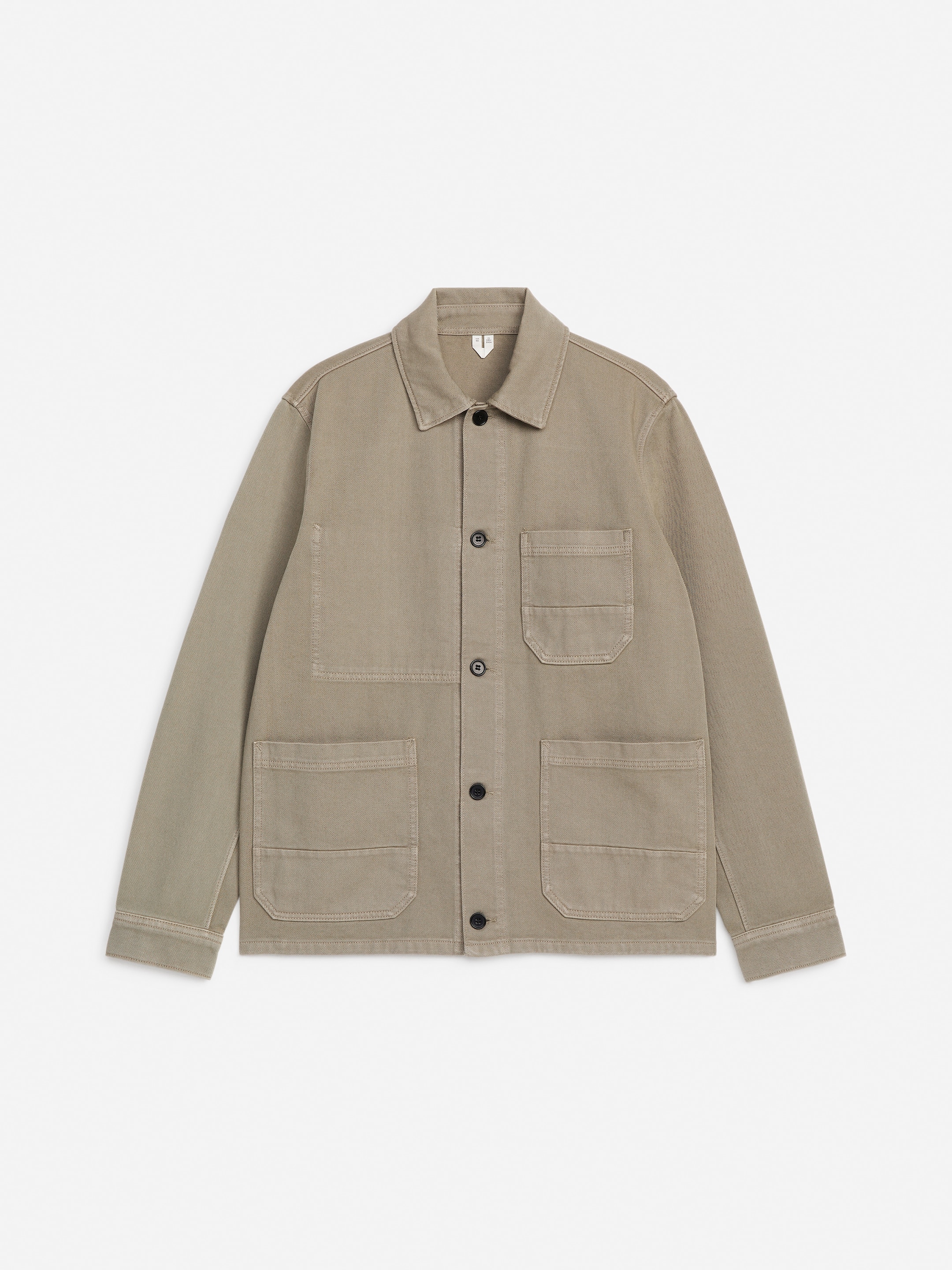 Ver imagen más grande: Sobrecamisa de sarga teñida - Topo - HOMBRE | H&M ES 1
