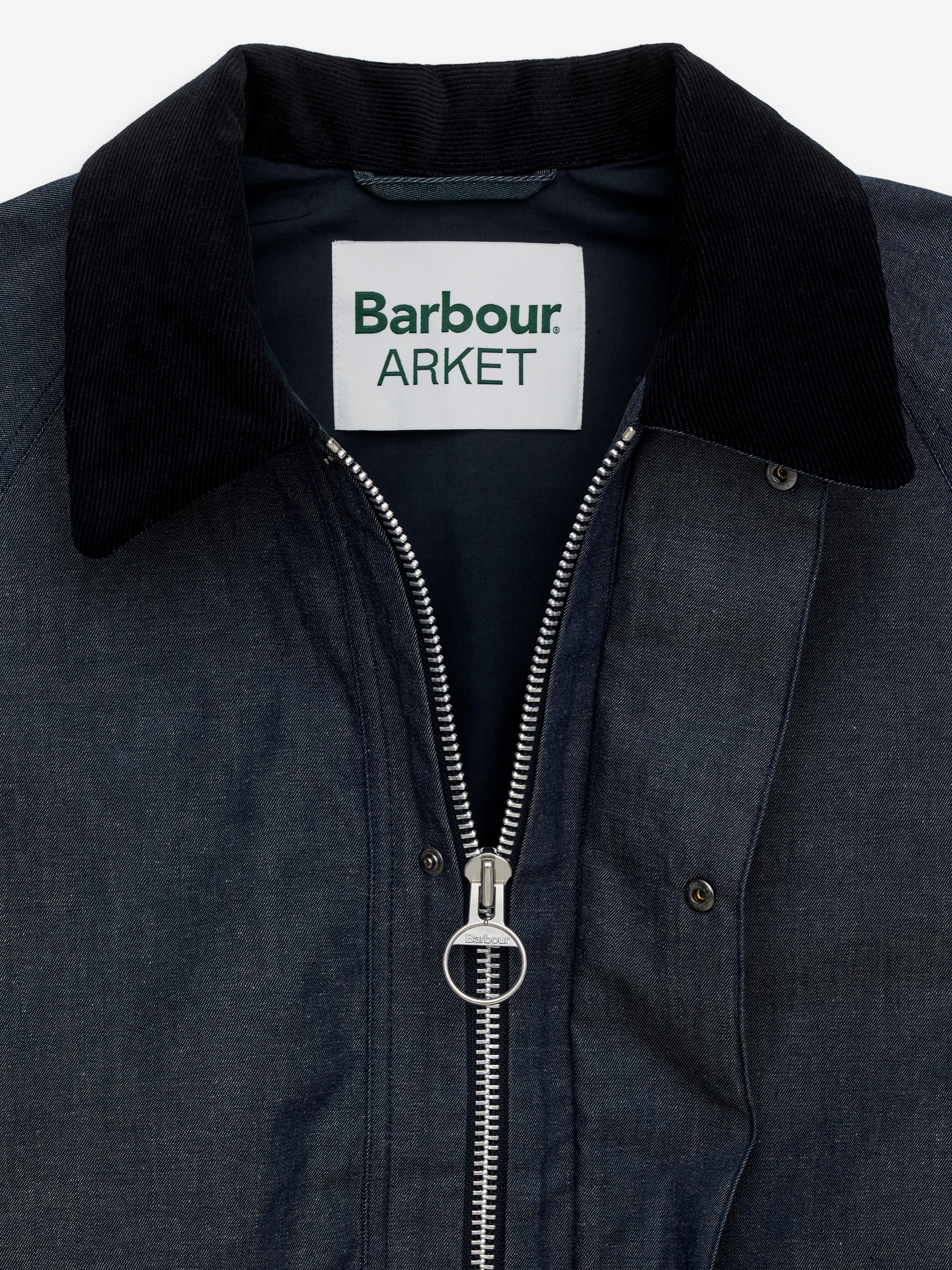 ARKET und Barbour gewachste Denimjacke - Blau - Regular Fit - Men - StillMedia/DescriptiveDetail - 1