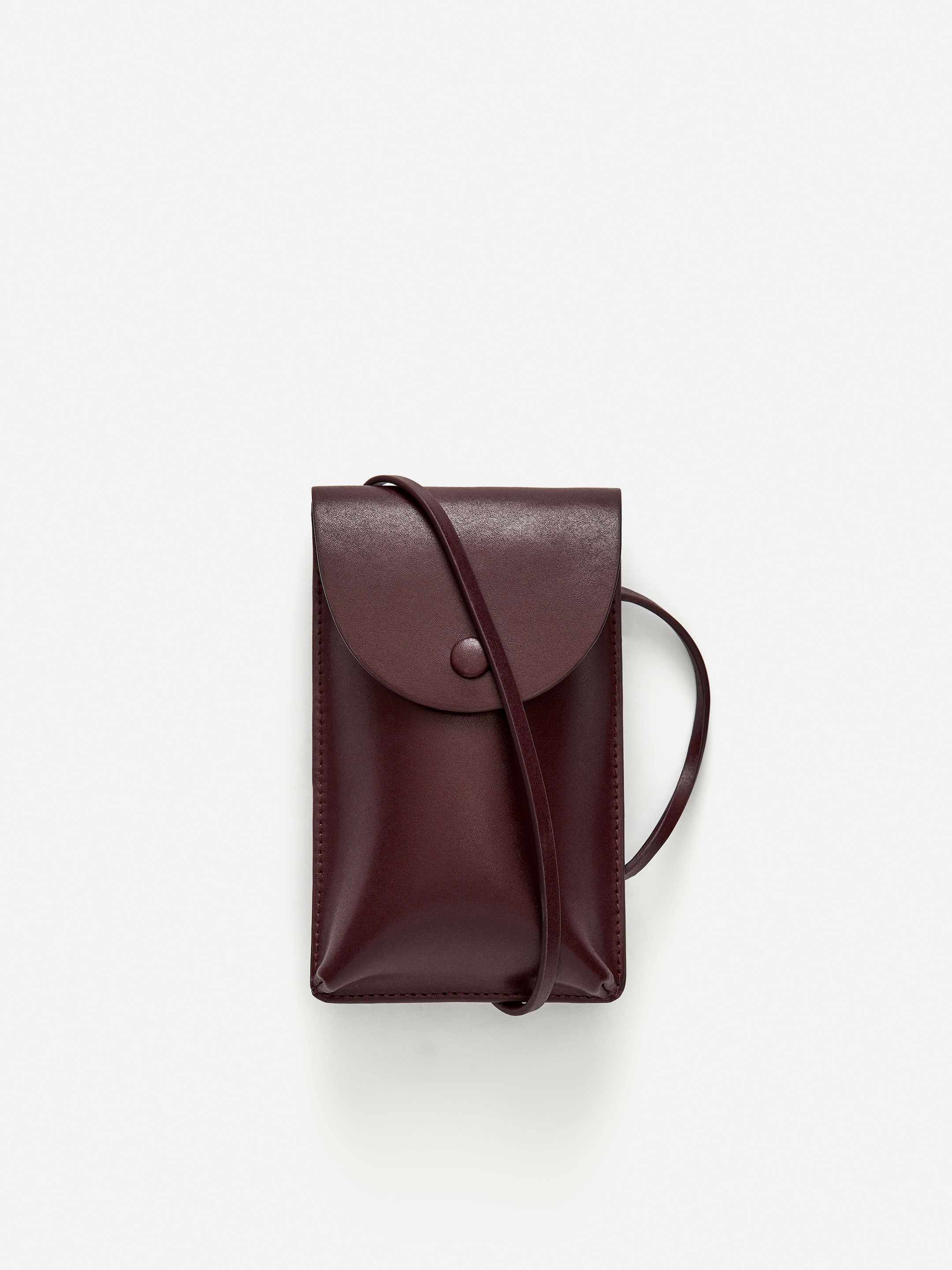 Custodia porta cellulare in pelle-#3A1A19-15198