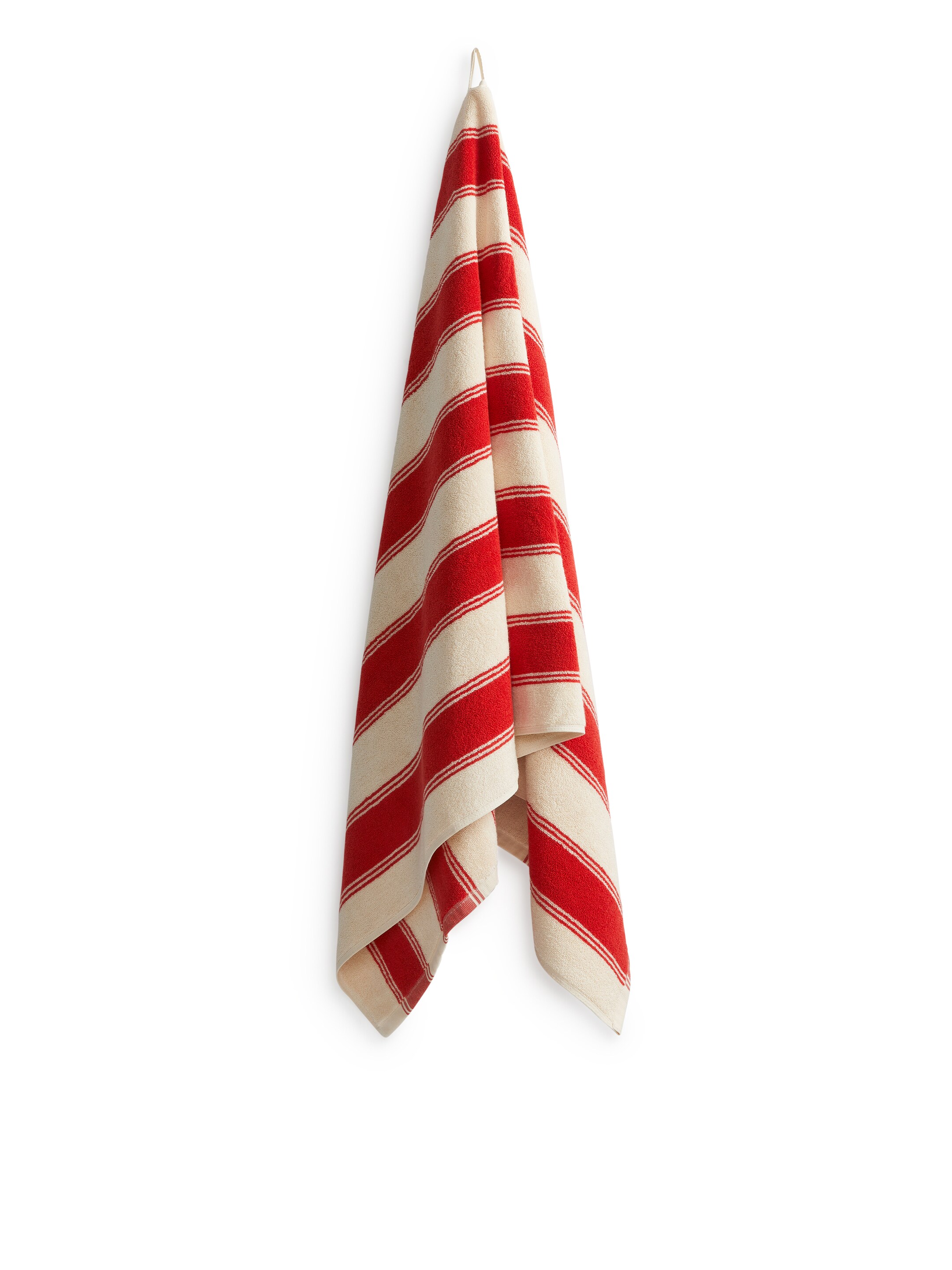 Grösseres Bild ansehen: Badetuch 80 x 165 cm - Rot/Beige - HOME | H&M CH 1