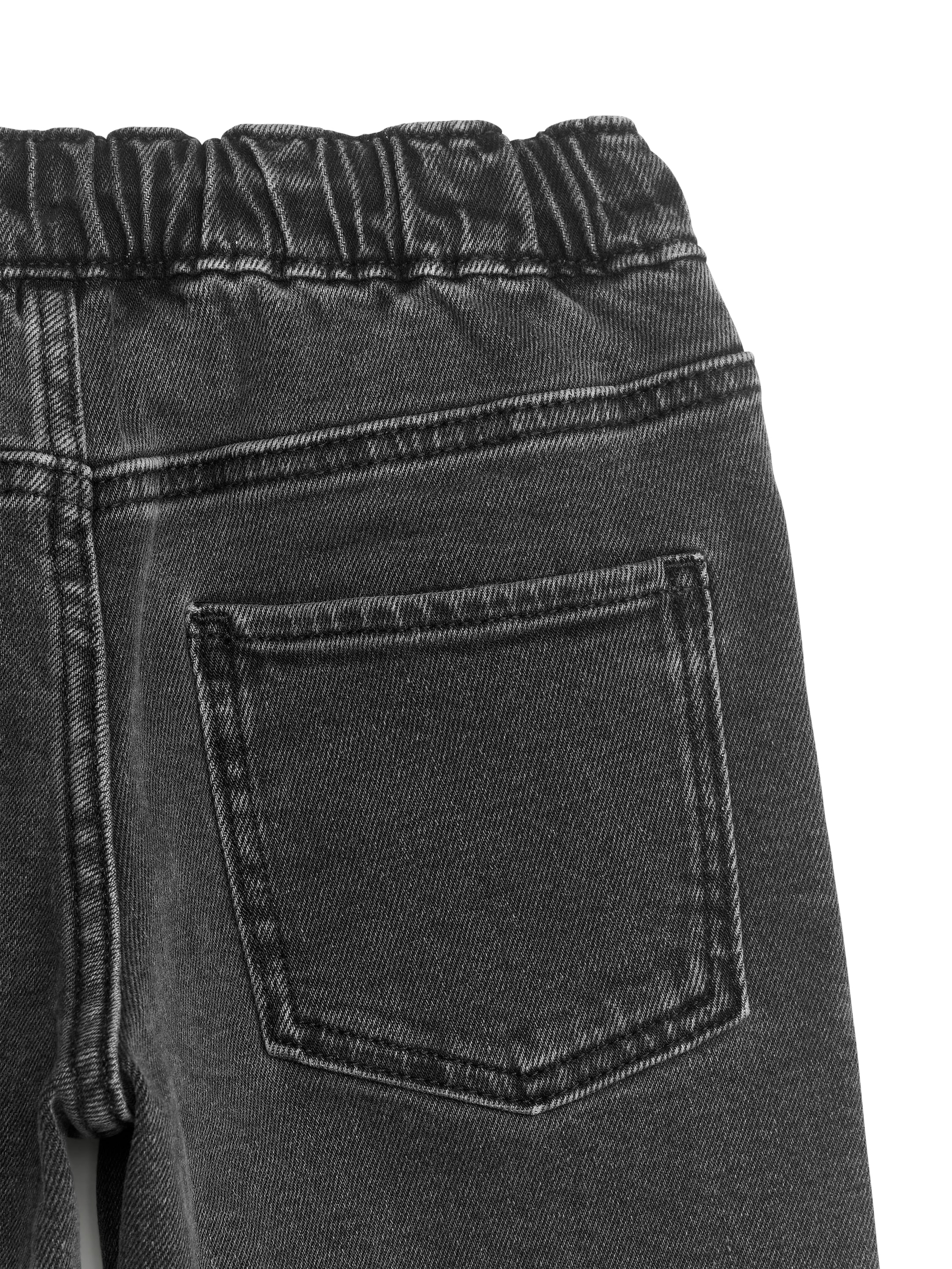 View larger image: Pull-On Denim Trousers - Washed Black - Kids | H&M GB 3