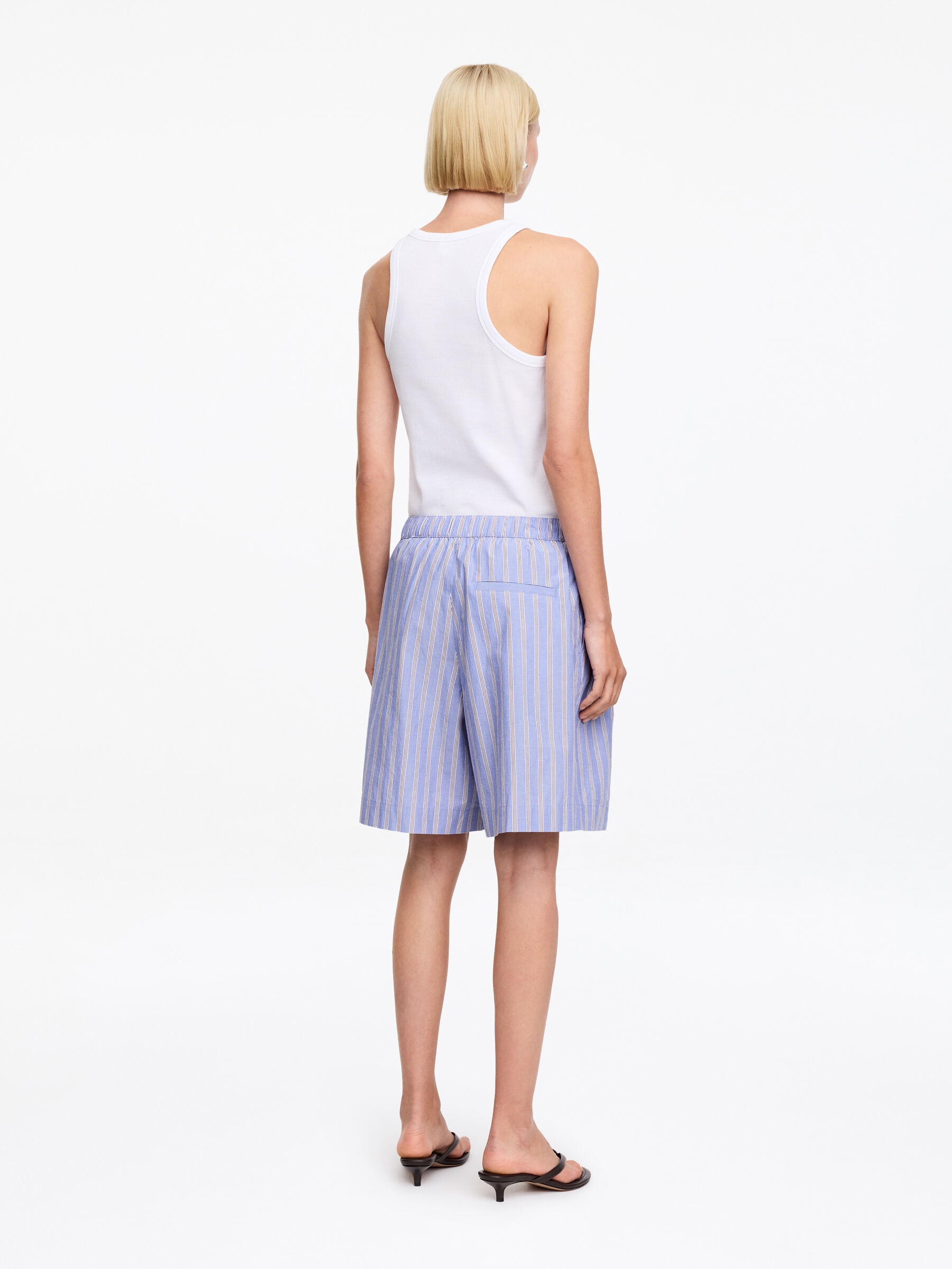 Cotton Culottes - Blue - Relaxed fit - Women - StillMedia/Lookbook - 4