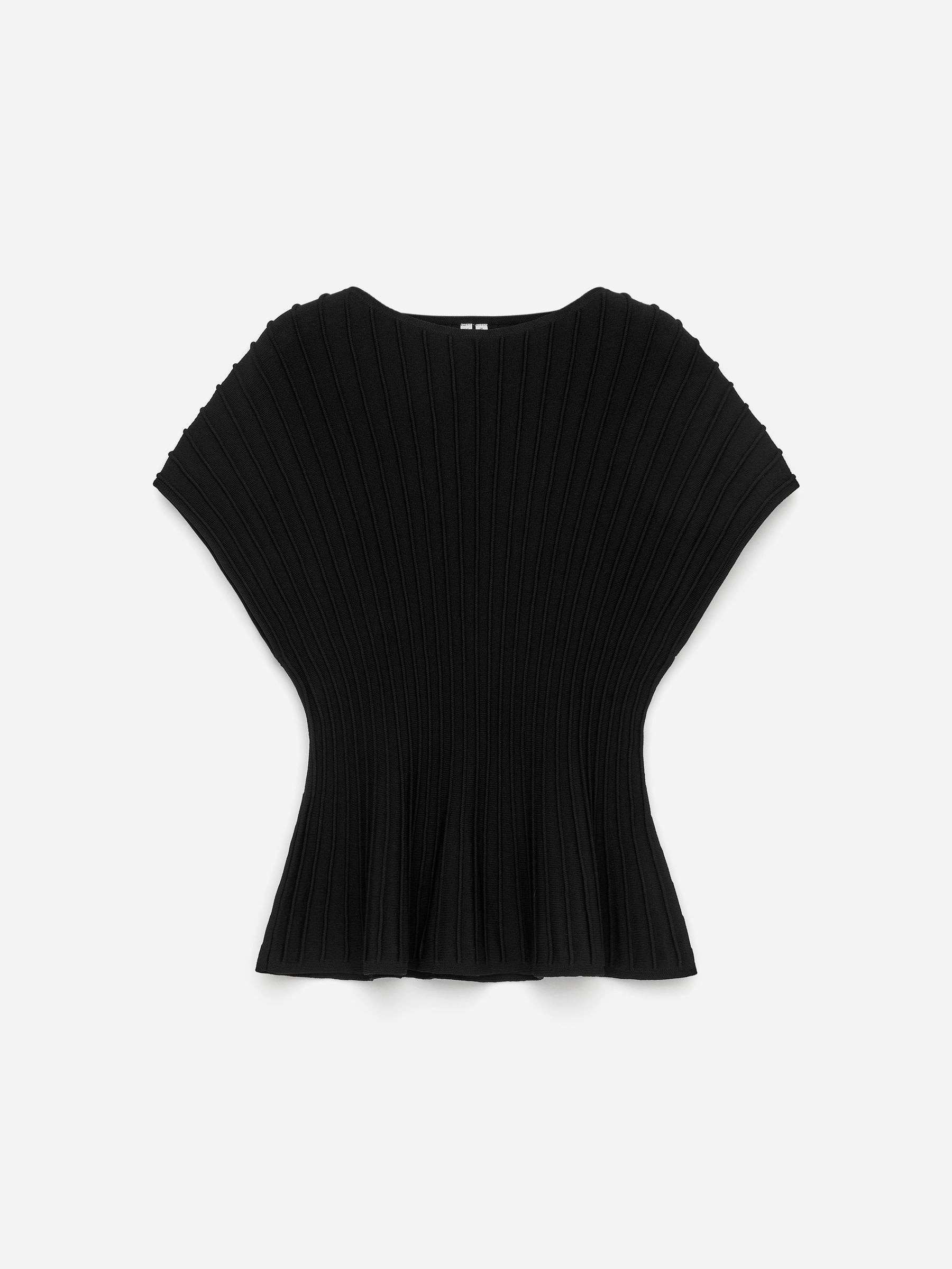 Feinstrickoberteil mit Schößchen - Schwarz - Regular Fit - Damen - StillMedia/DescriptiveStillLife - 2