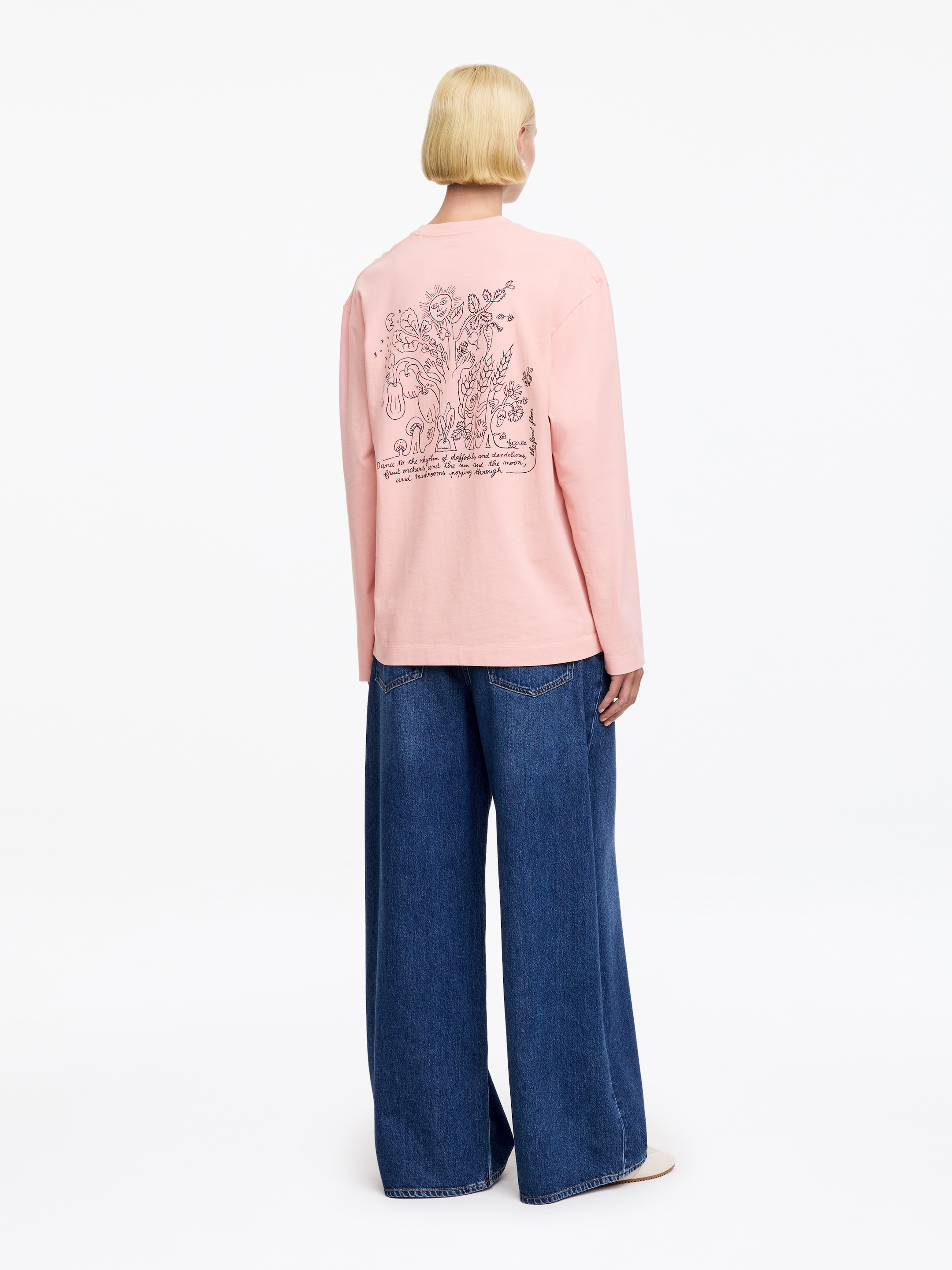 ARKET CAFÉ Long sleeve T-Shirt - Pink - Regular fit - Café - StillMedia/Lookbook - 7