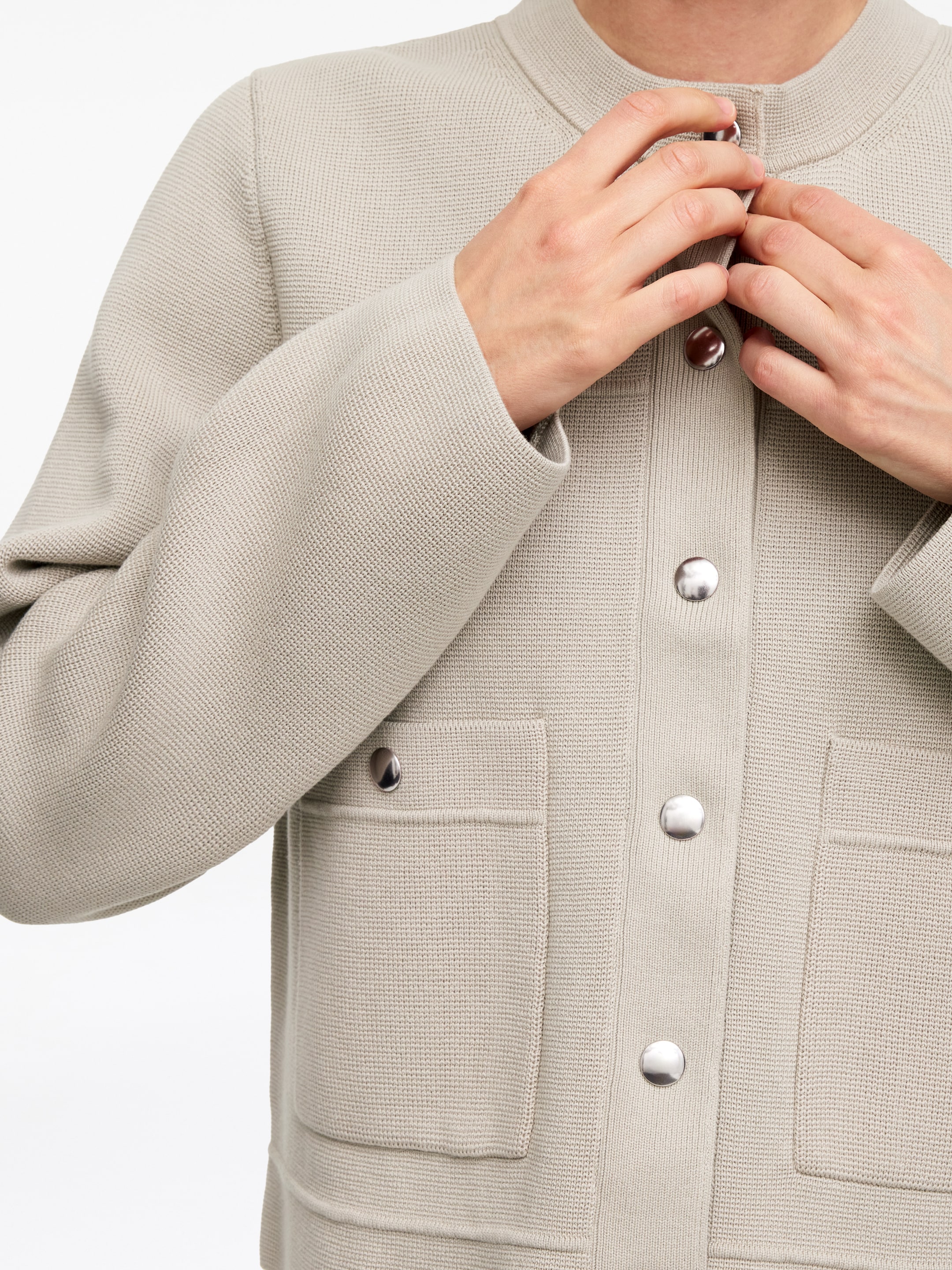 Cardigan in cotone - Beige - Regular fit - Women - StillMedia/Lookbook - 2