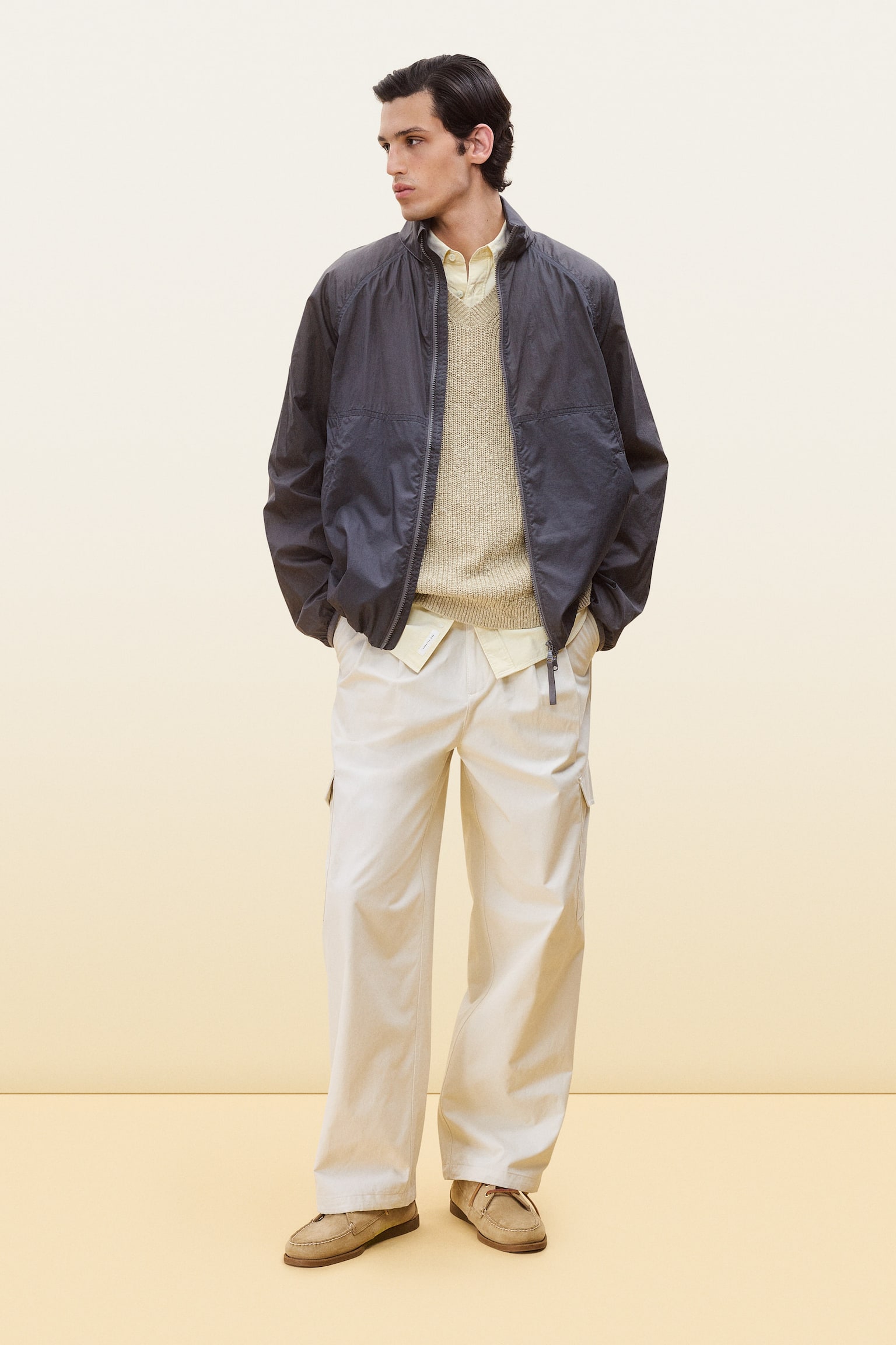 Oxfordskjorta - Crèmevit/Ljusblå/Ljusgrå/Blå/randig/Vit/Grå/vit/Mörkgrön - 8