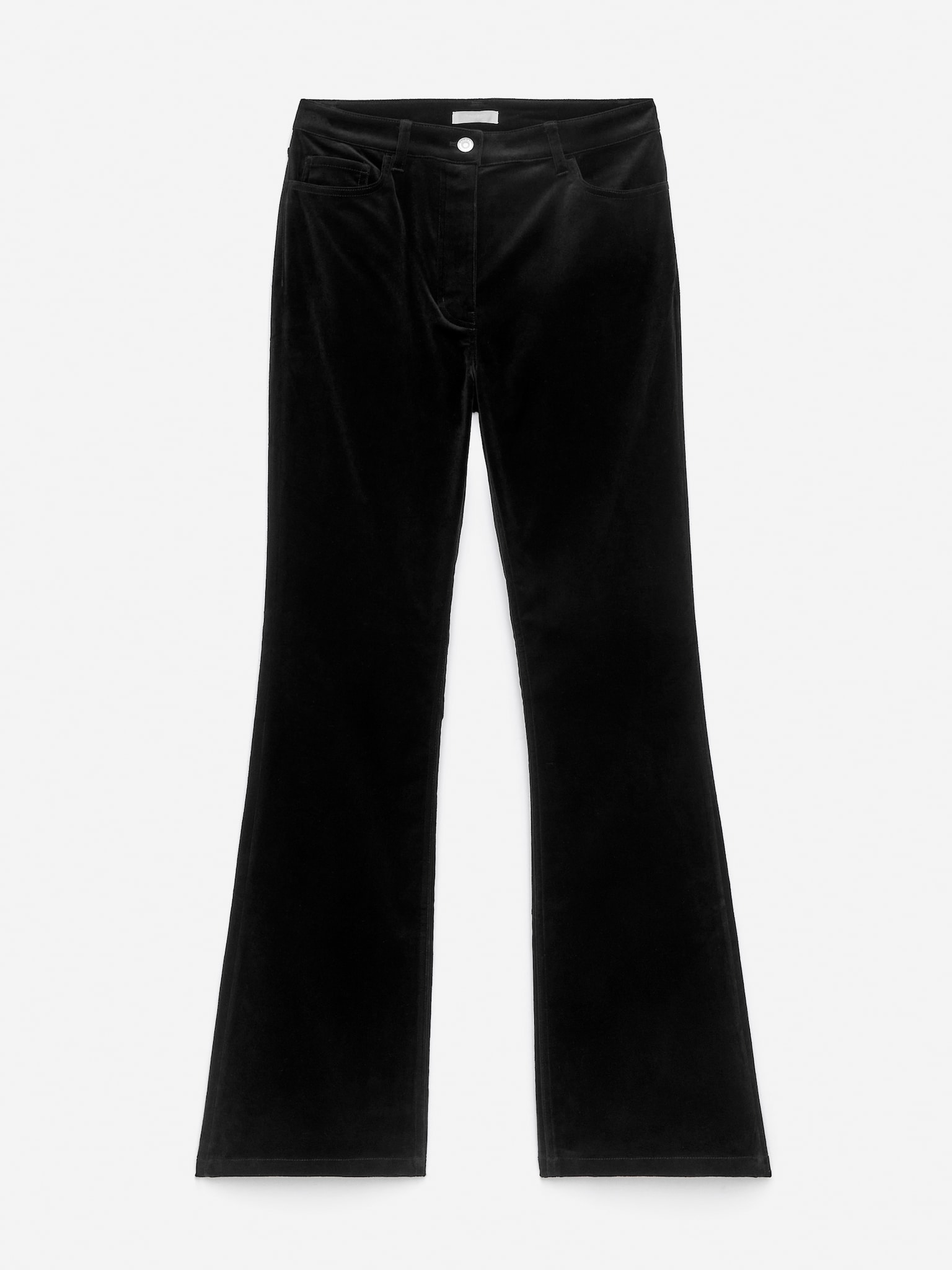 Pantalon évasé en velours - Noir - 2