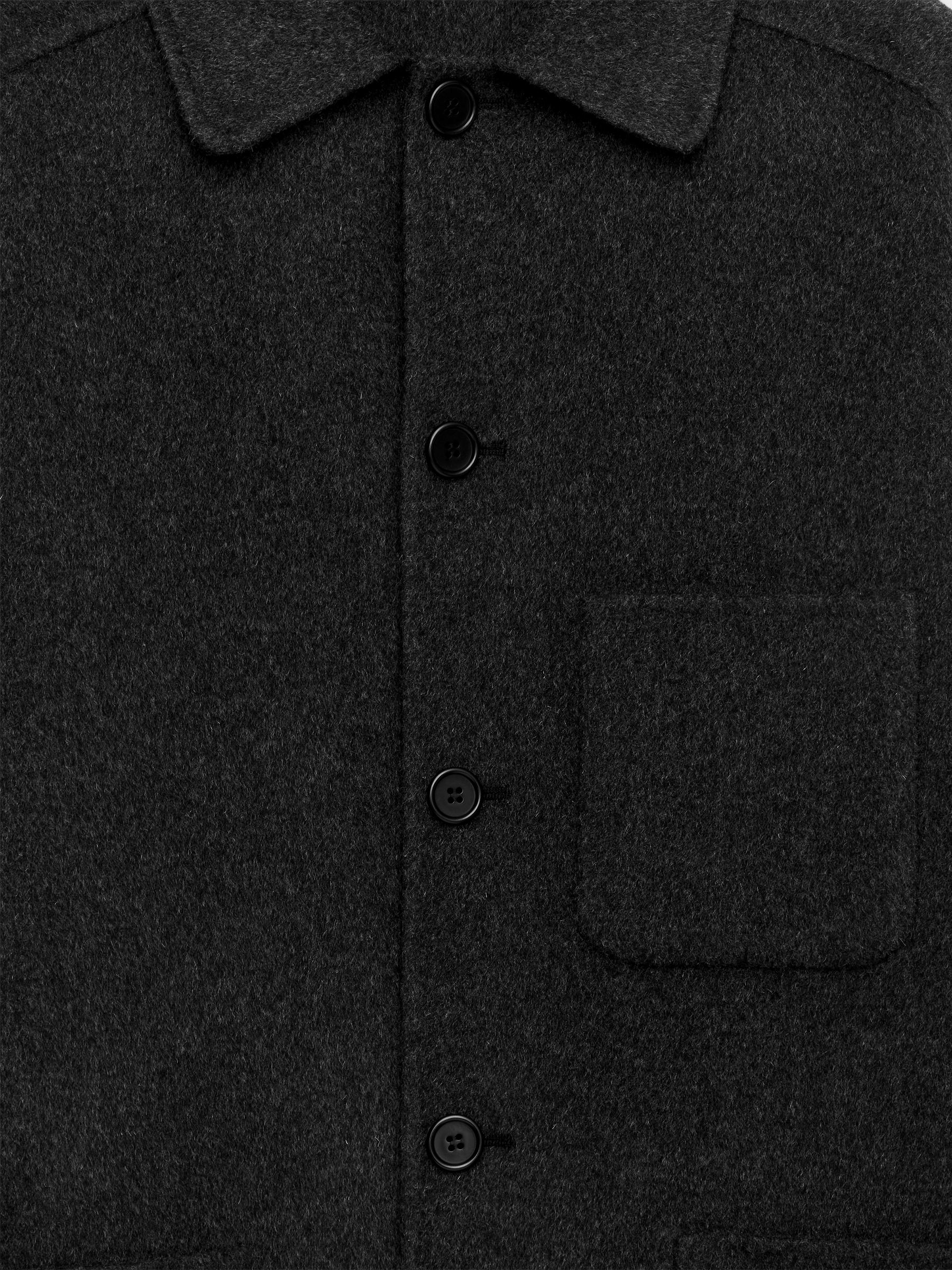 Double-Face Wool Blend Jacket - Dark Grey - Loose fit - Men - StillMedia/DescriptiveDetail - 1