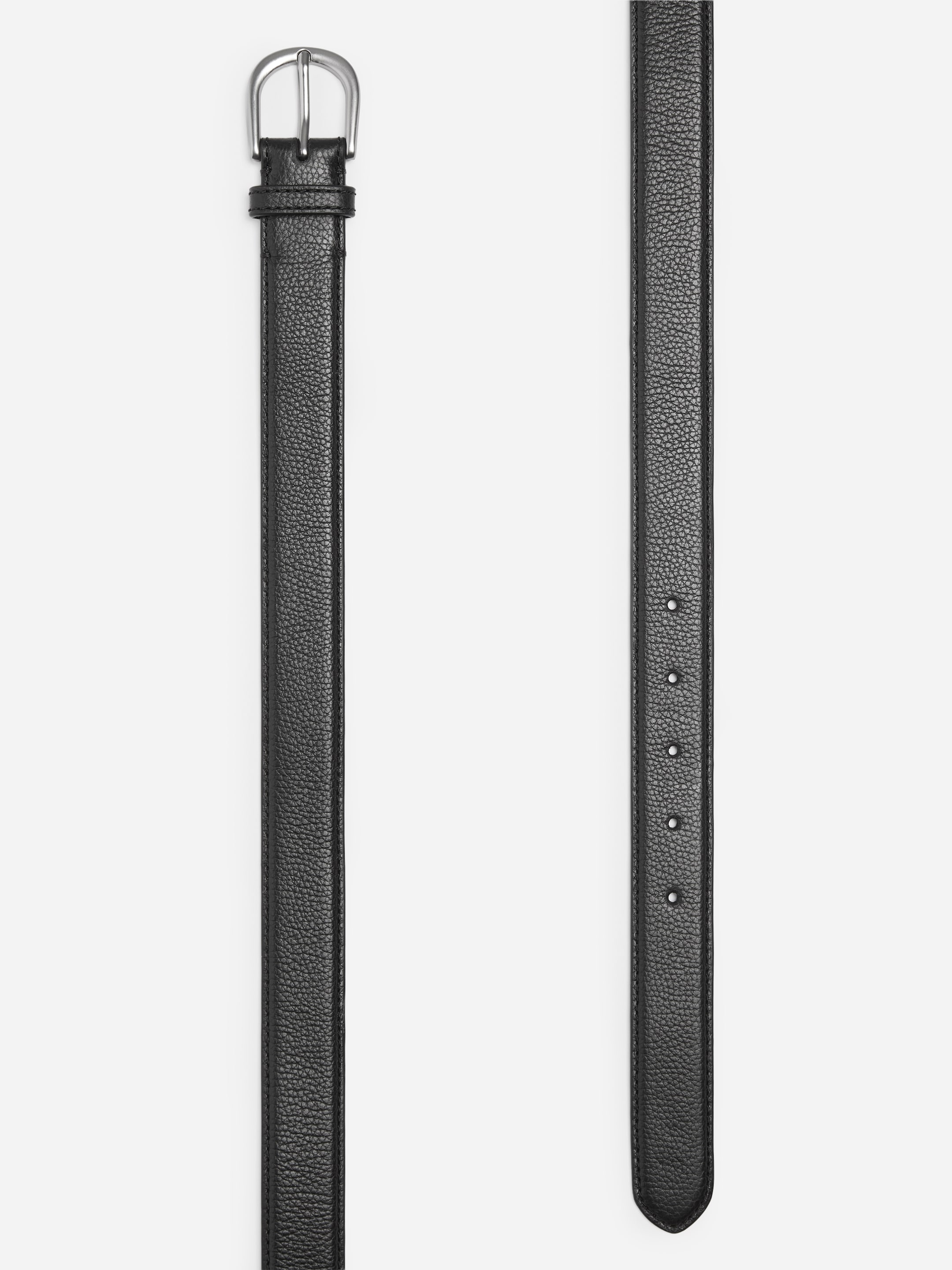 Cintura sottile in pelle crosta - Nero - men - StillMedia/DescriptiveStillLife - 2