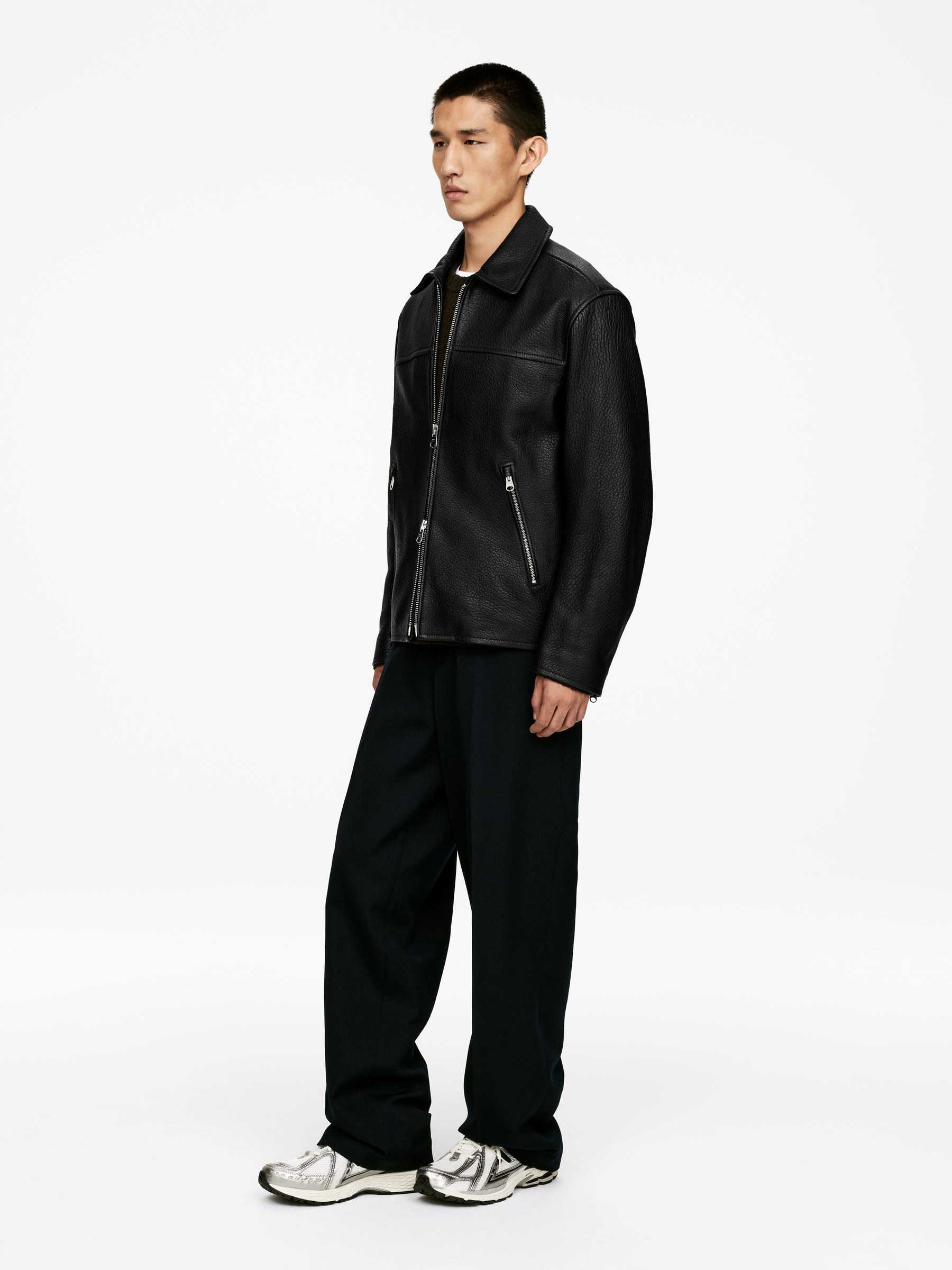 Lederjacke - Schwarz - Regular Fit - Men - StillMedia/Lookbook - 16