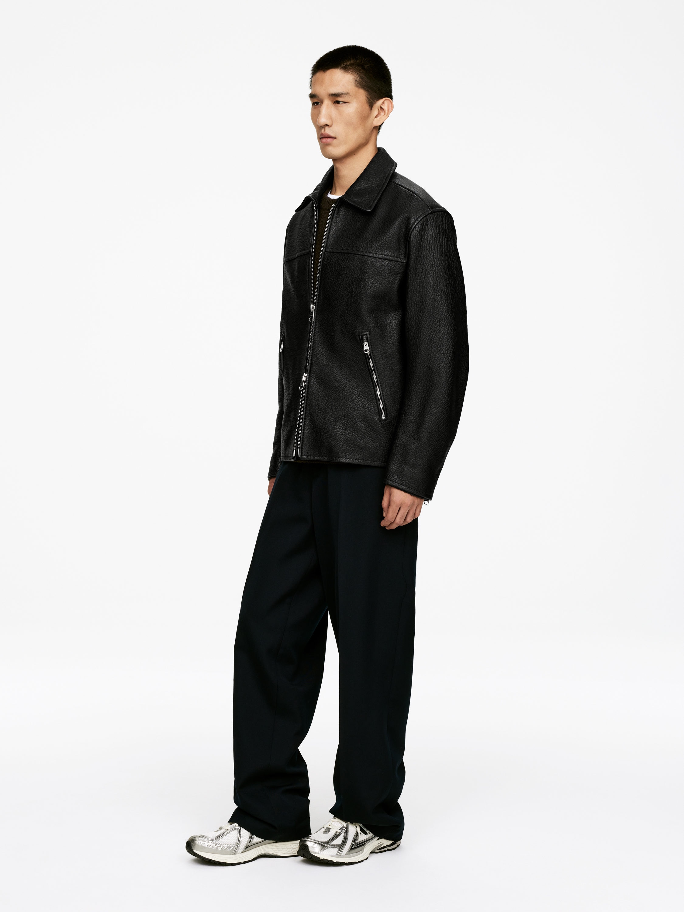 Leather Jacket - Black - Regular fit - Men - StillMedia/Lookbook - 16