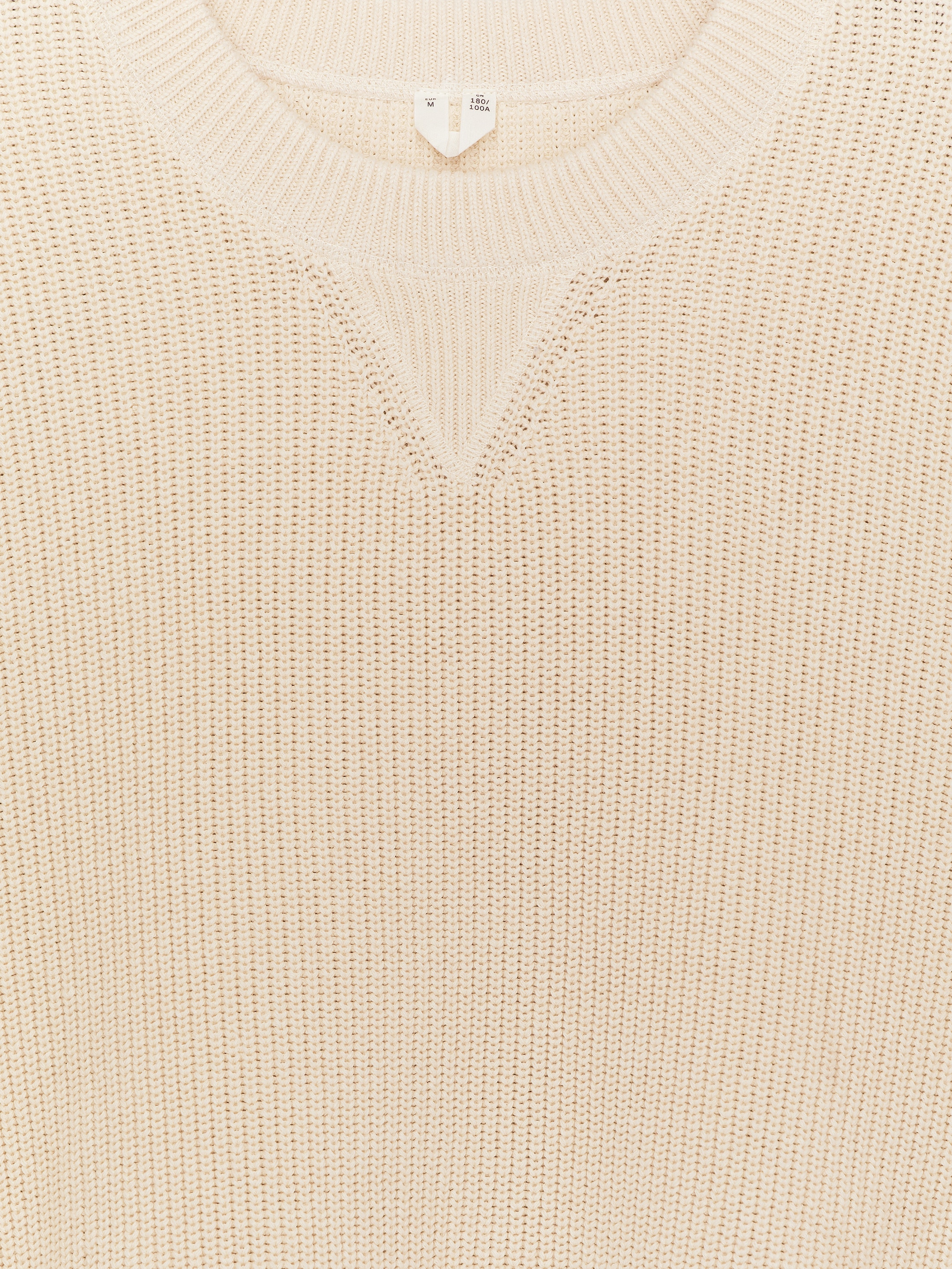 Pull en coton et lin - Blanc cassé - Relaxed fit - Homme - StillMedia/DescriptiveStillLife - 1