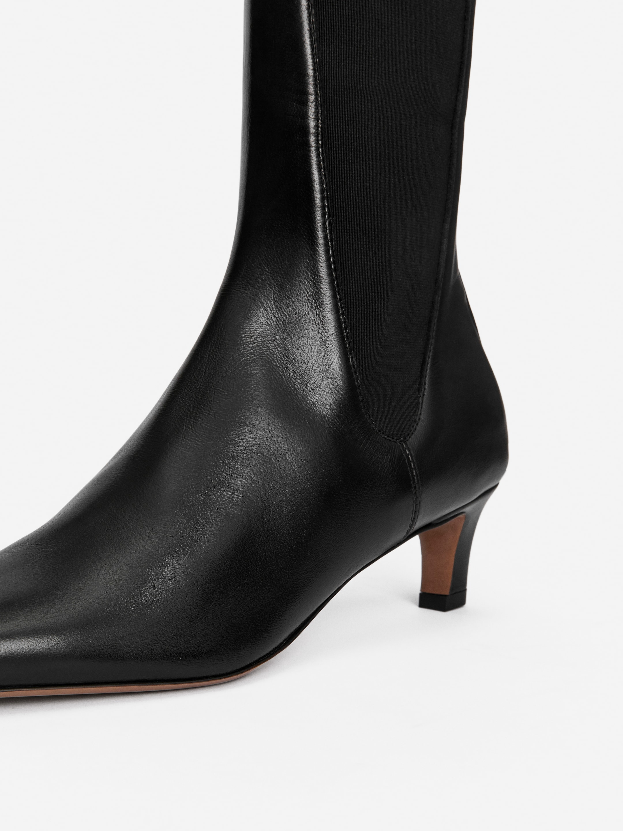 Buty za kostkę z kwadratowymi noskami - Czarny - Women - StillMedia/DescriptiveDetail - 2