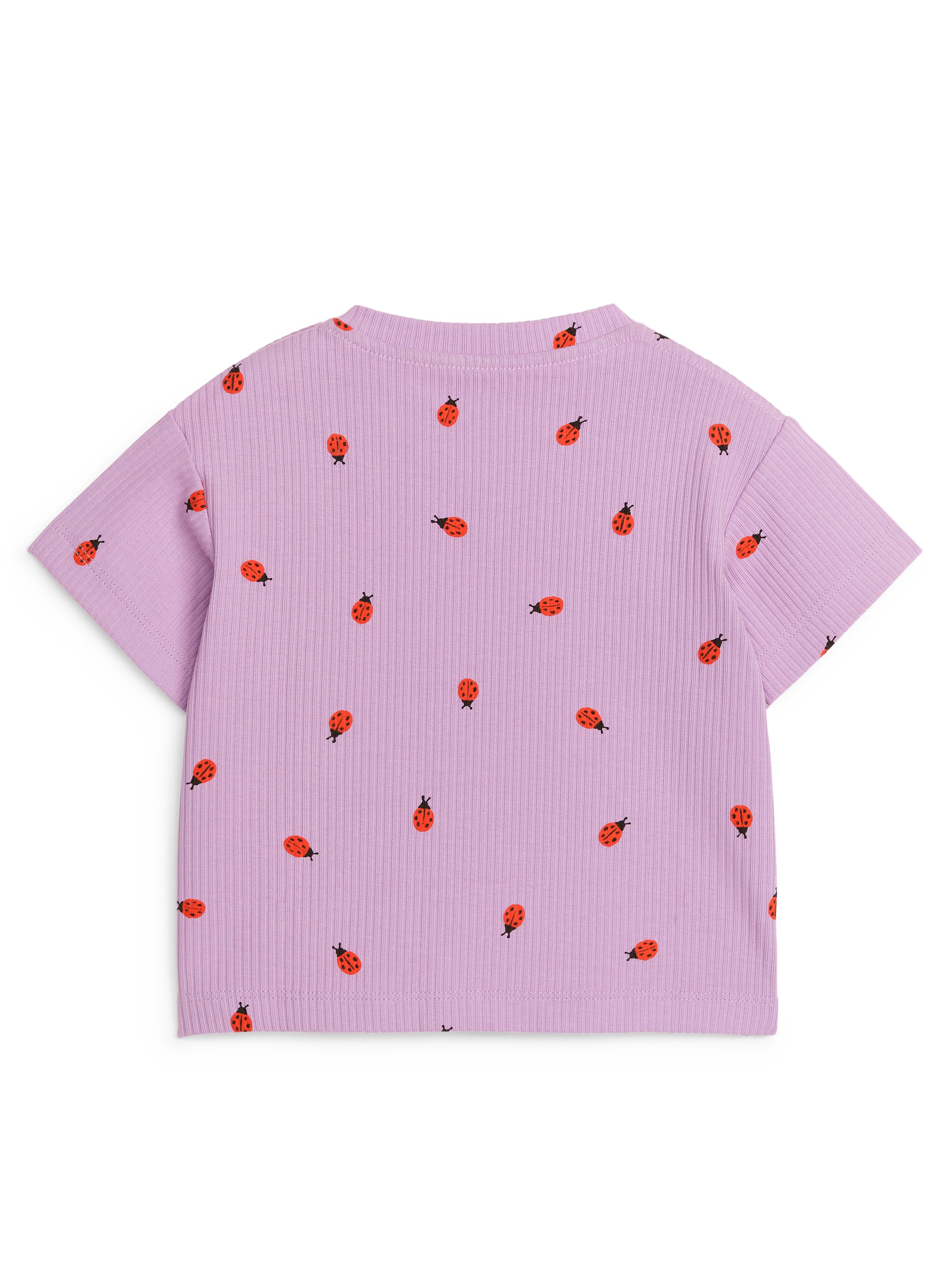 Zobacz większy obraz: Ribbed T-Shirt - Liliowy - Dziecko | H&M PL 3