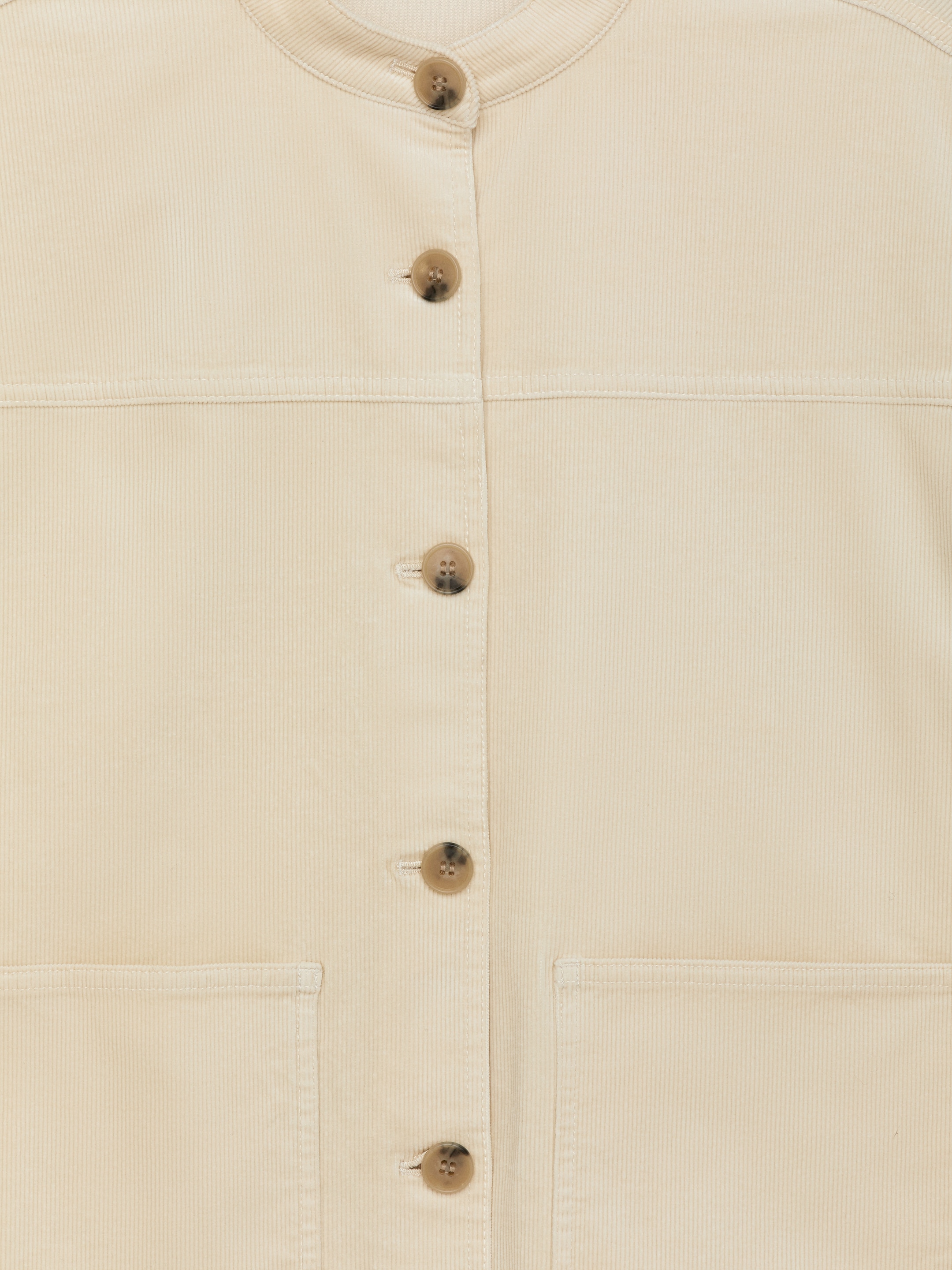 Se større billede: Overshirt i fløjl - Lys beige - DAME | H&M DK 6