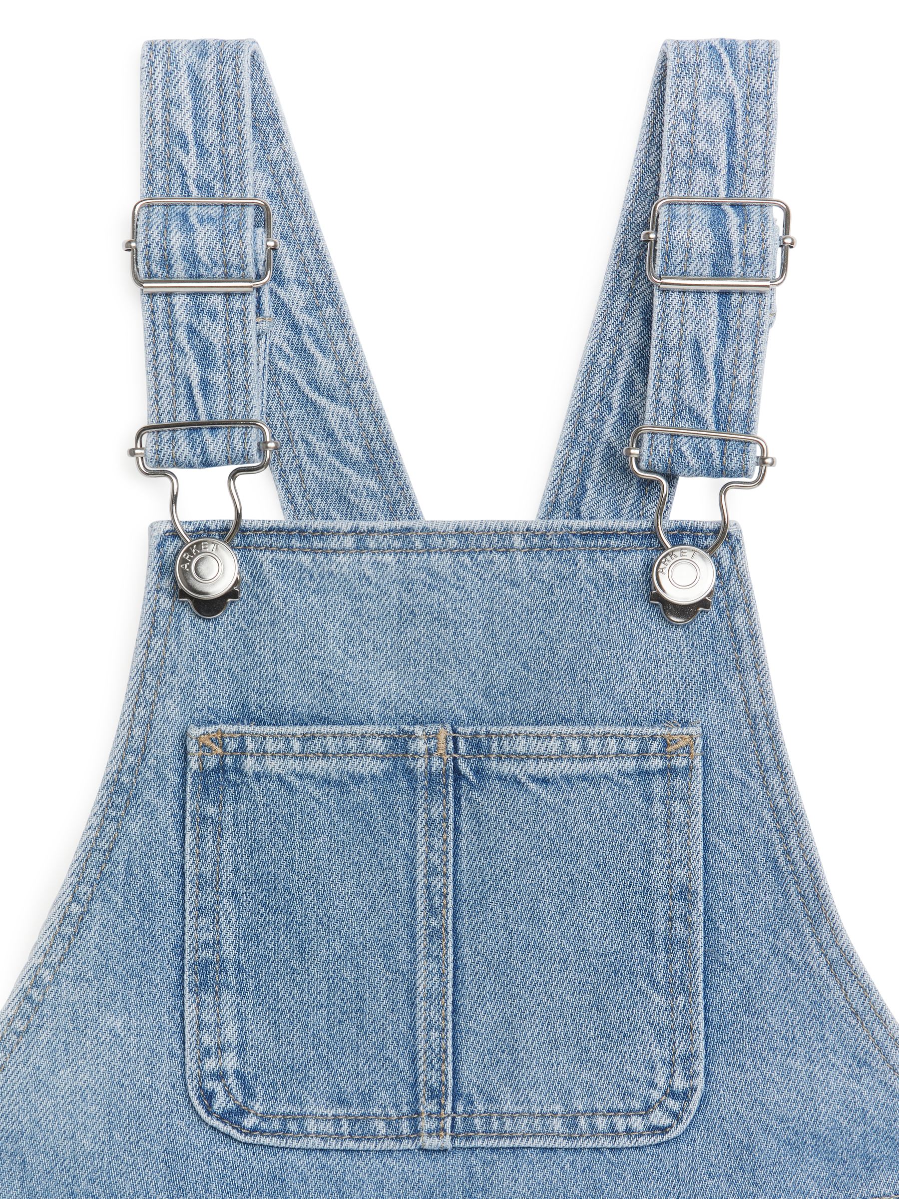 Kurze Denim-Latzhose - Blau - Relaxed Fit - Kinder - StillMedia/DescriptiveDetail - 1