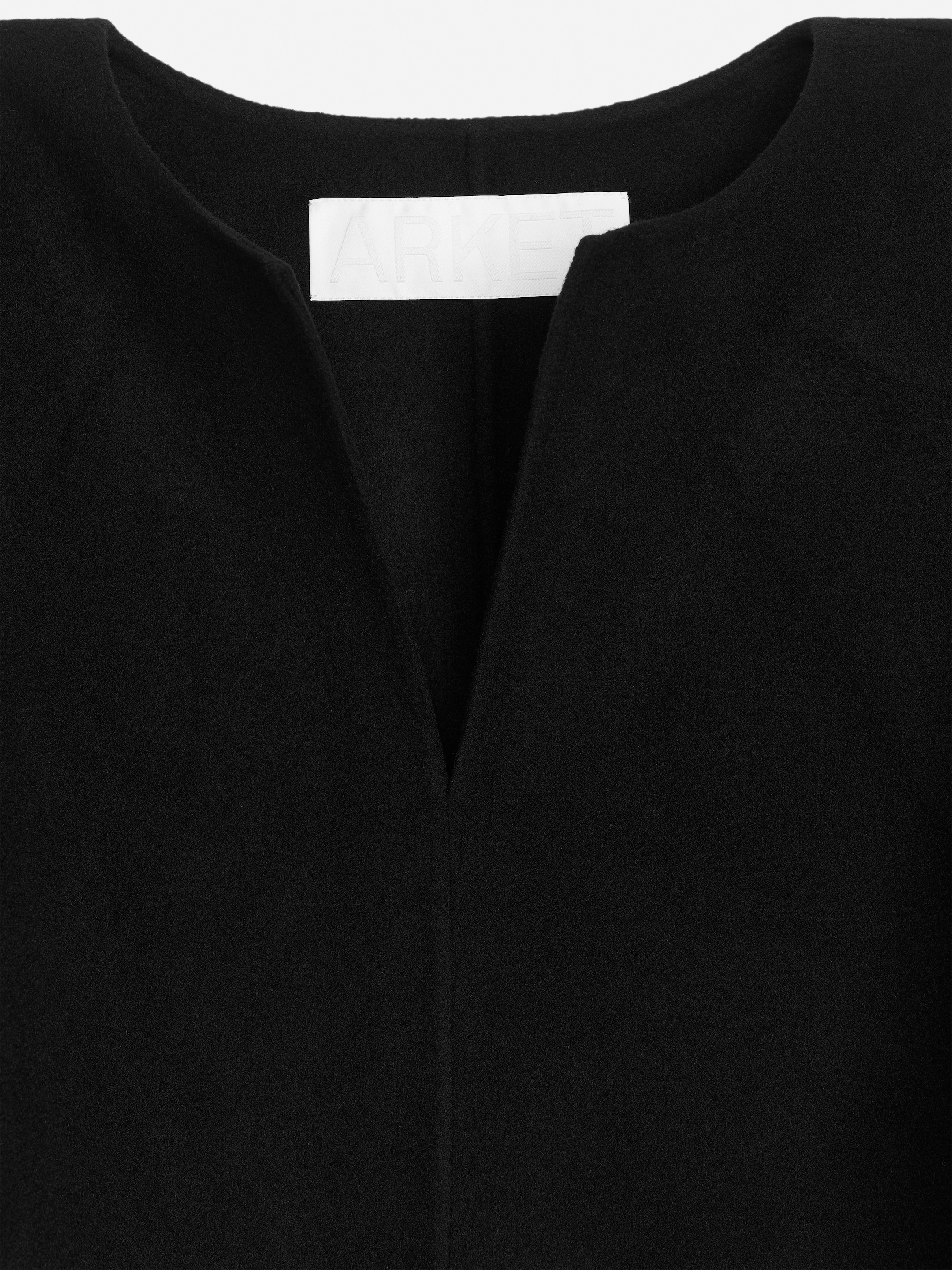 Wool-Blend Tunica Dress - Black - Loose fit - Women - StillMedia/DescriptiveDetail - 2