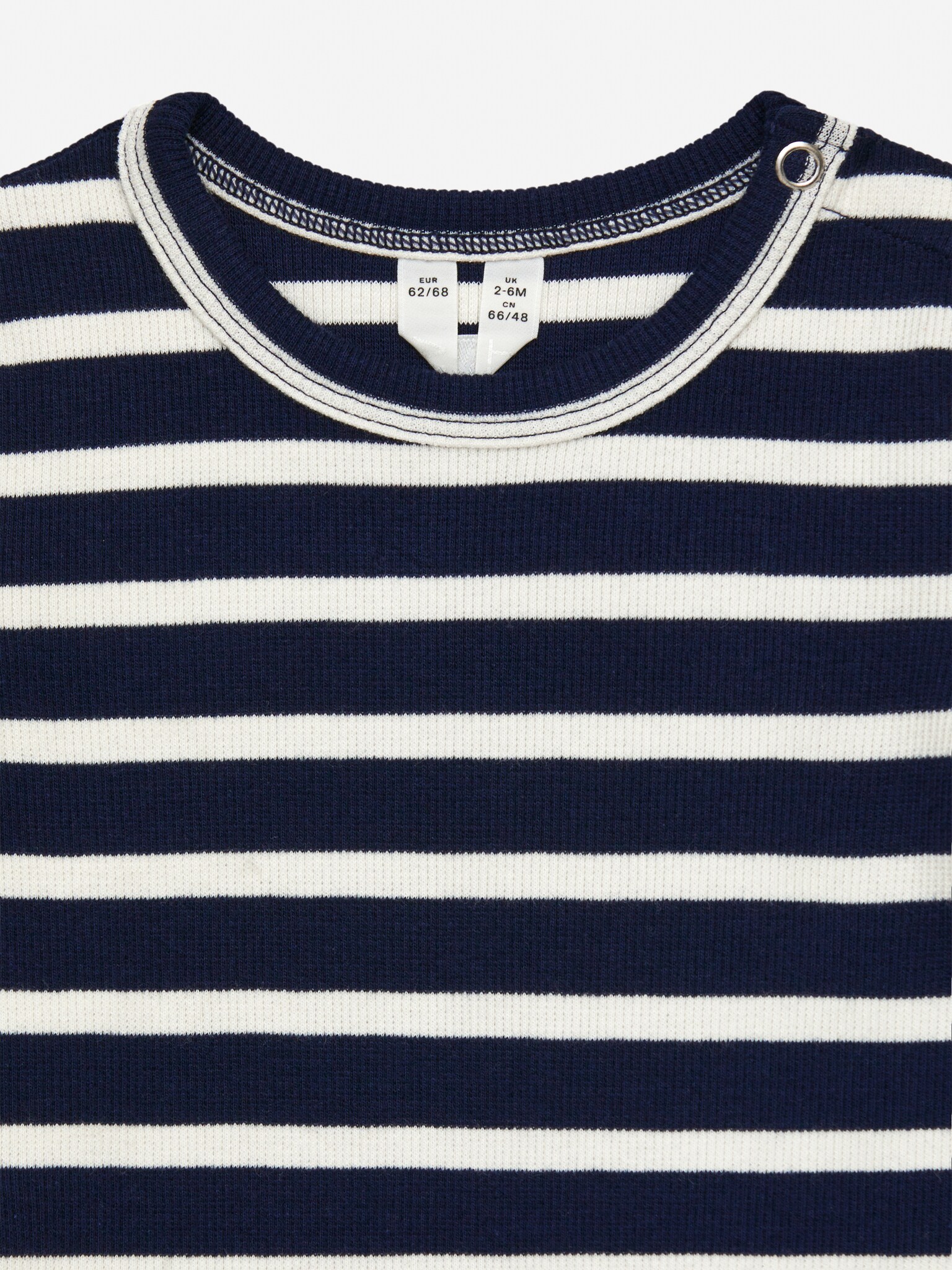 Gerippter Langarmbody - Dunkelblau/Cremeweiß/Beige/Schwarz/Dunkelgrün - 3